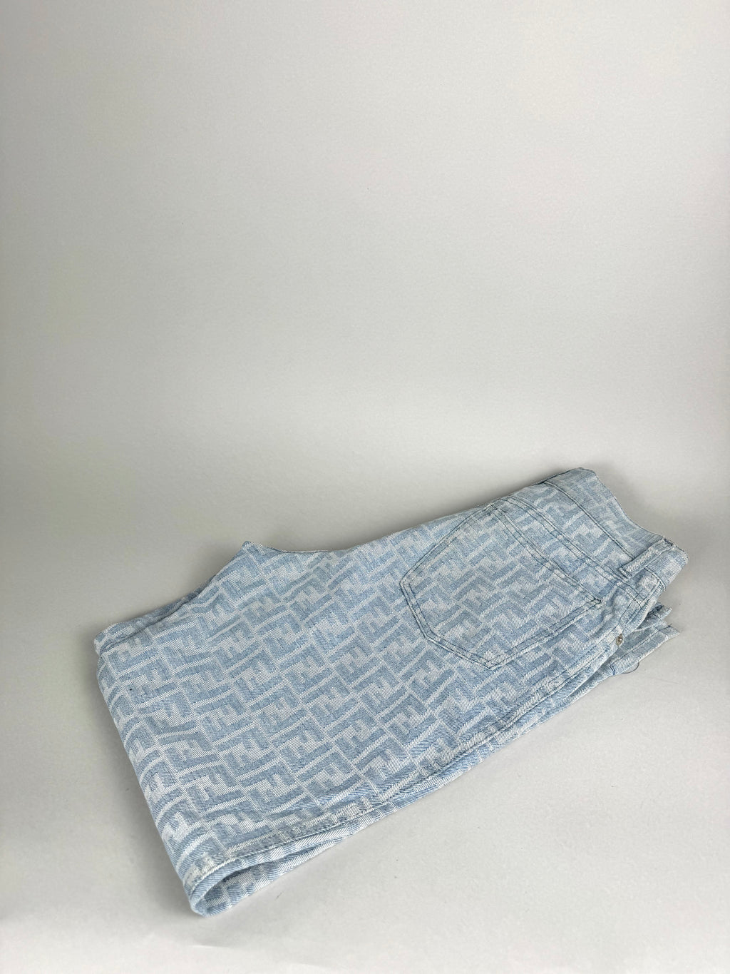 Fendi Monogram Denim Pants