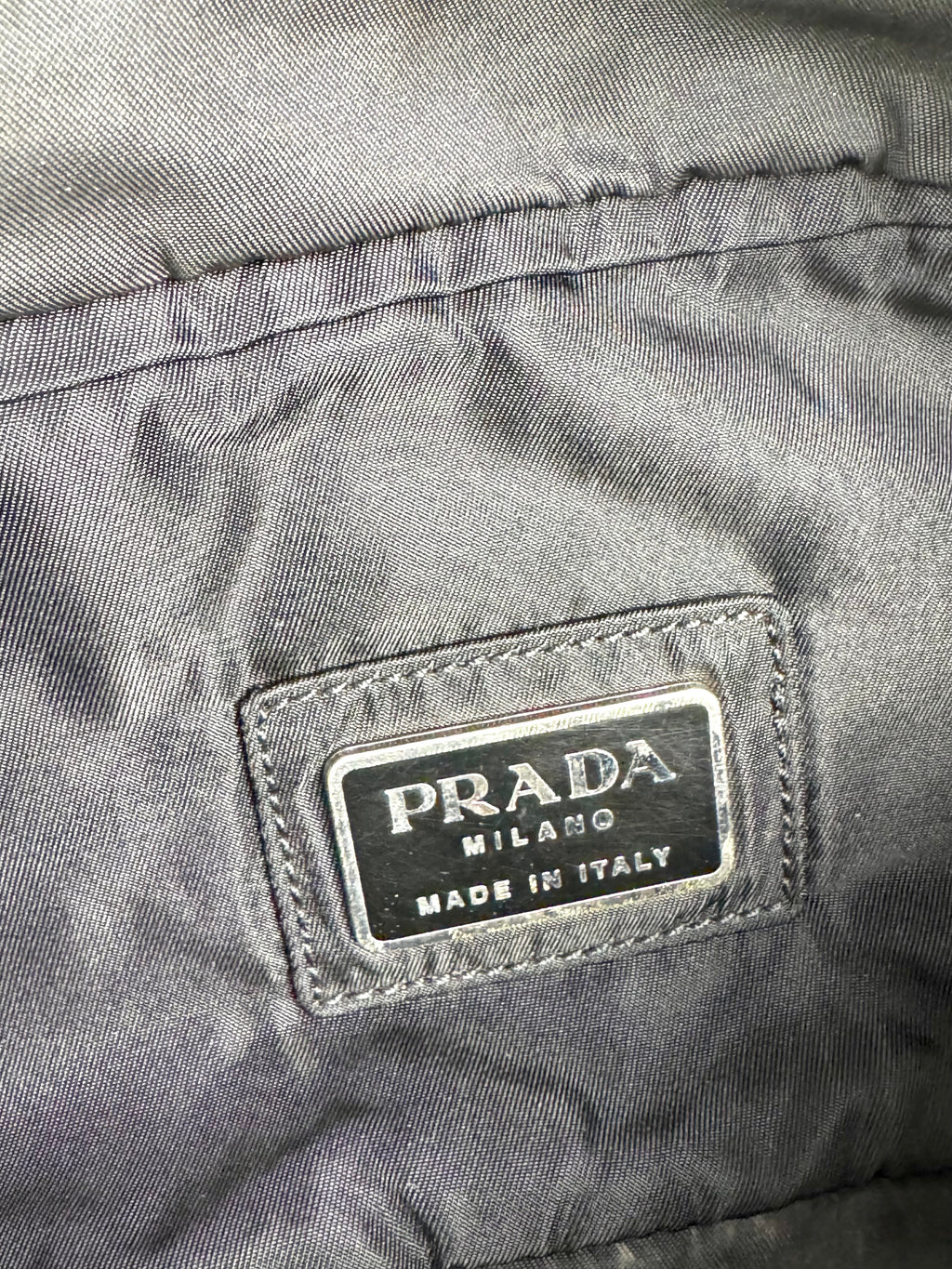 Prada Tessuto Black Nylon Pochete Belt Sling