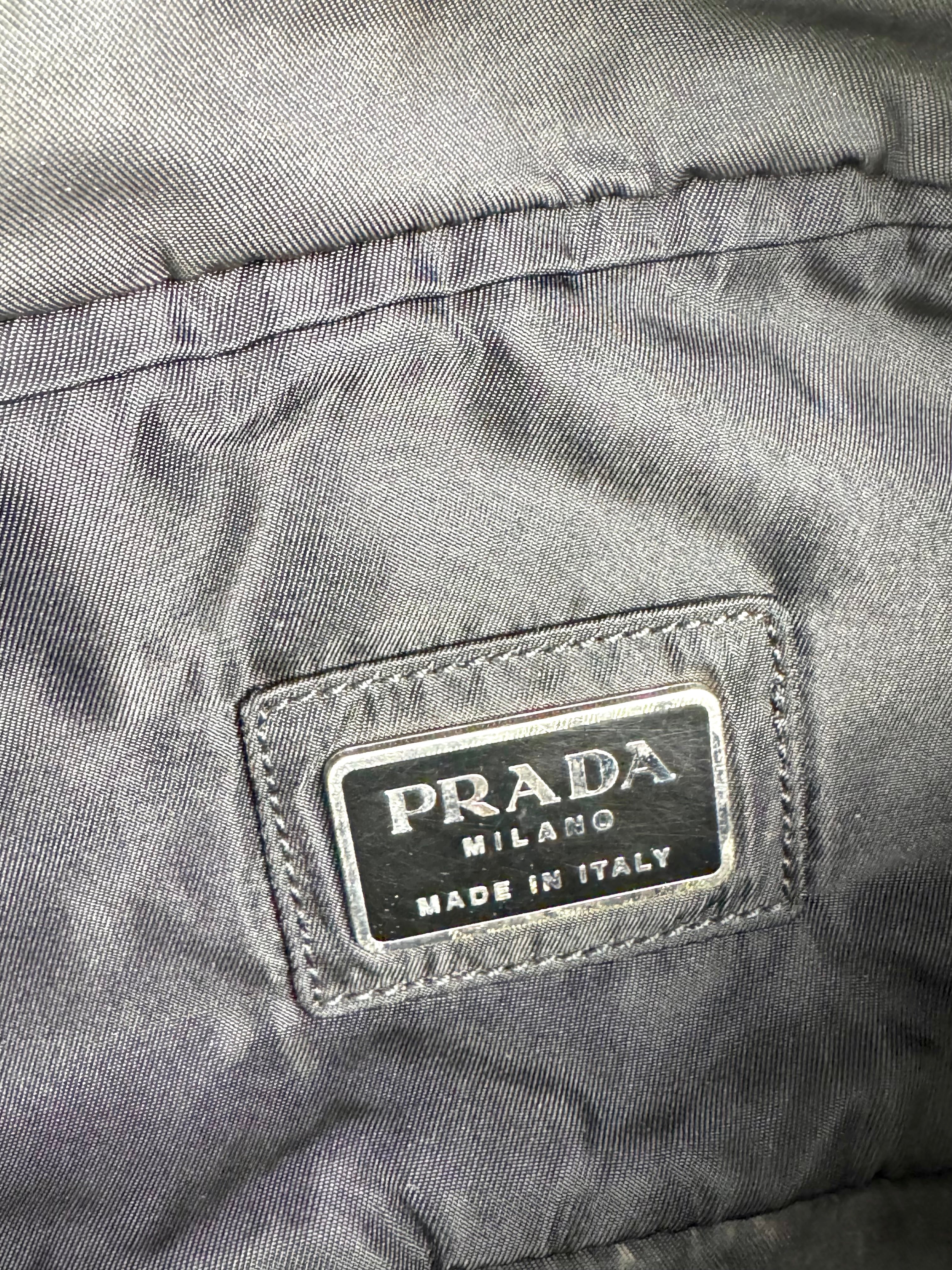 Prada Tessuto Black Nylon Pochete Belt Sling