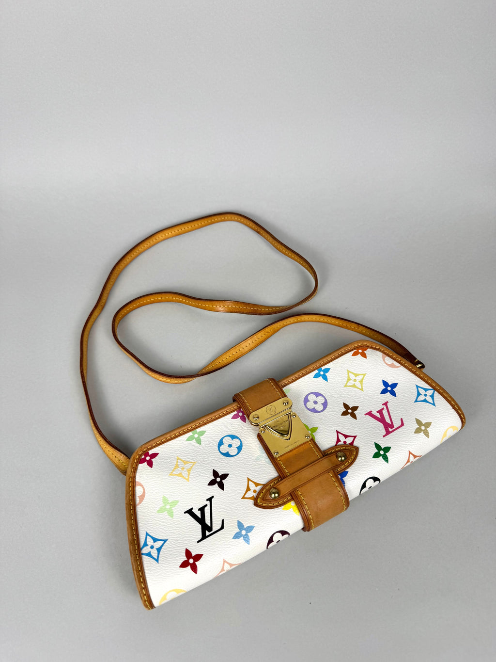 Louis Vuitton Shirley Monogram Multicolor White