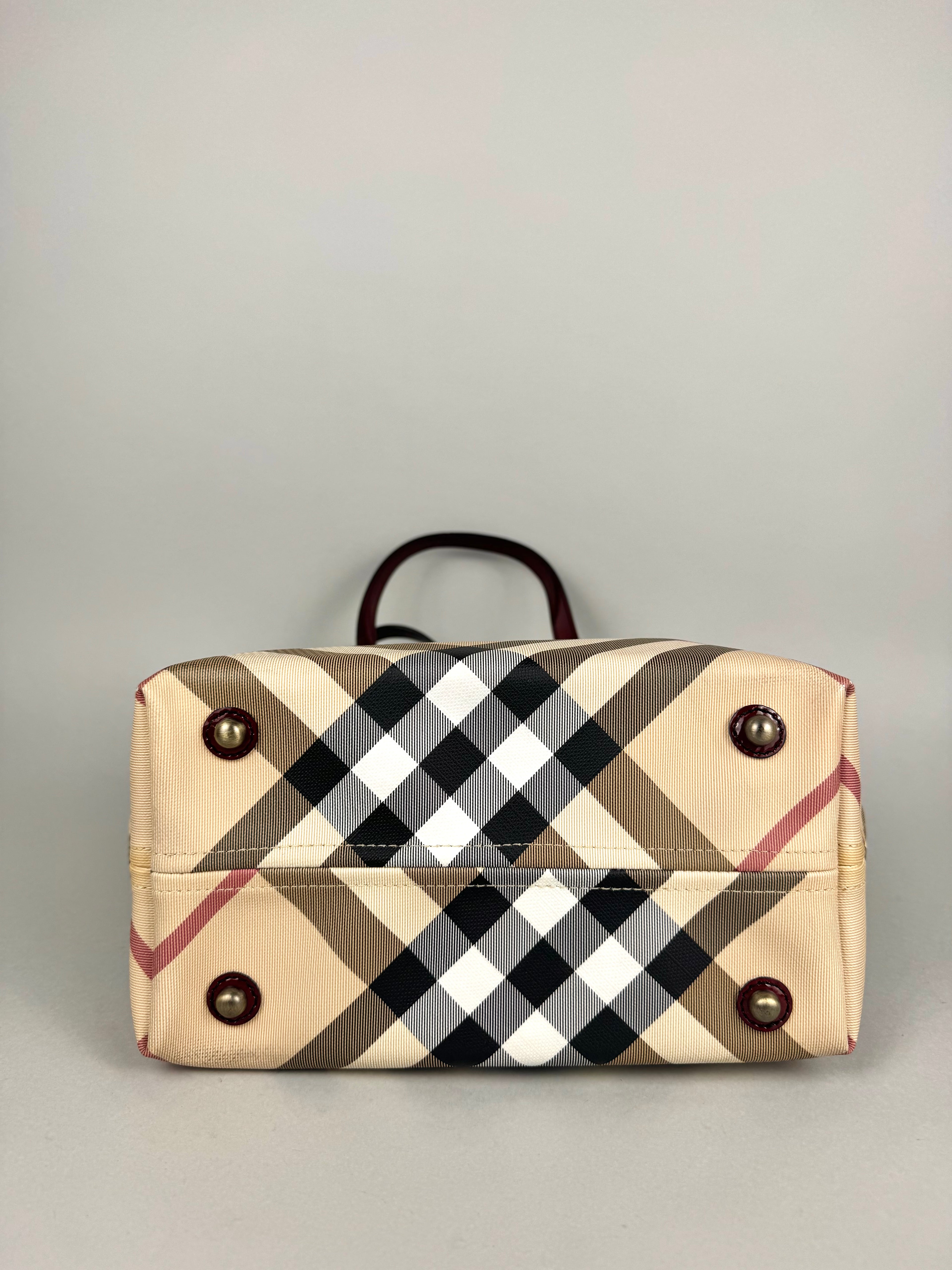Burberry Nickie Supernova Check Burgundy