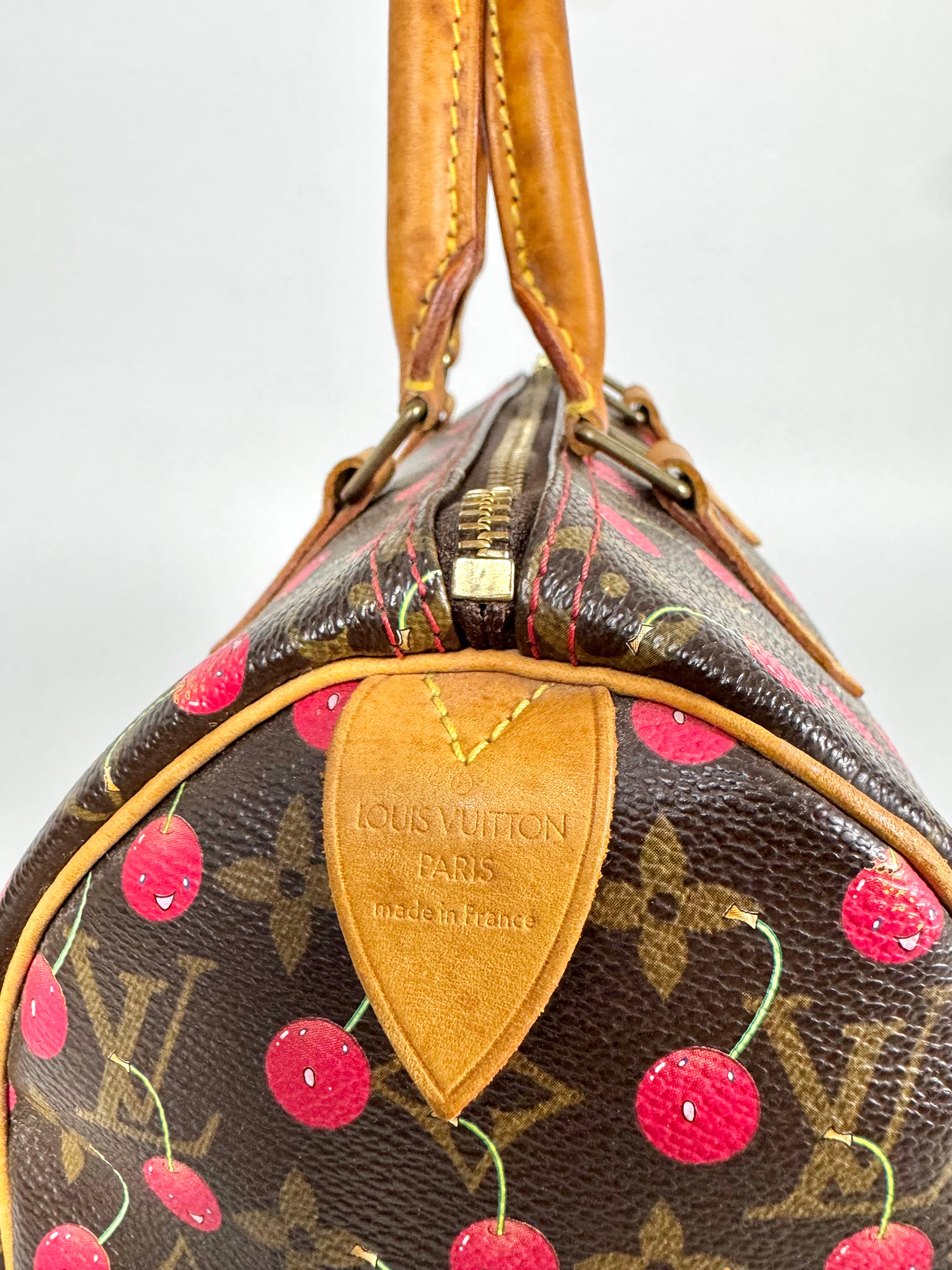 Louis Vuitton Monogram Speedy Cerises 25