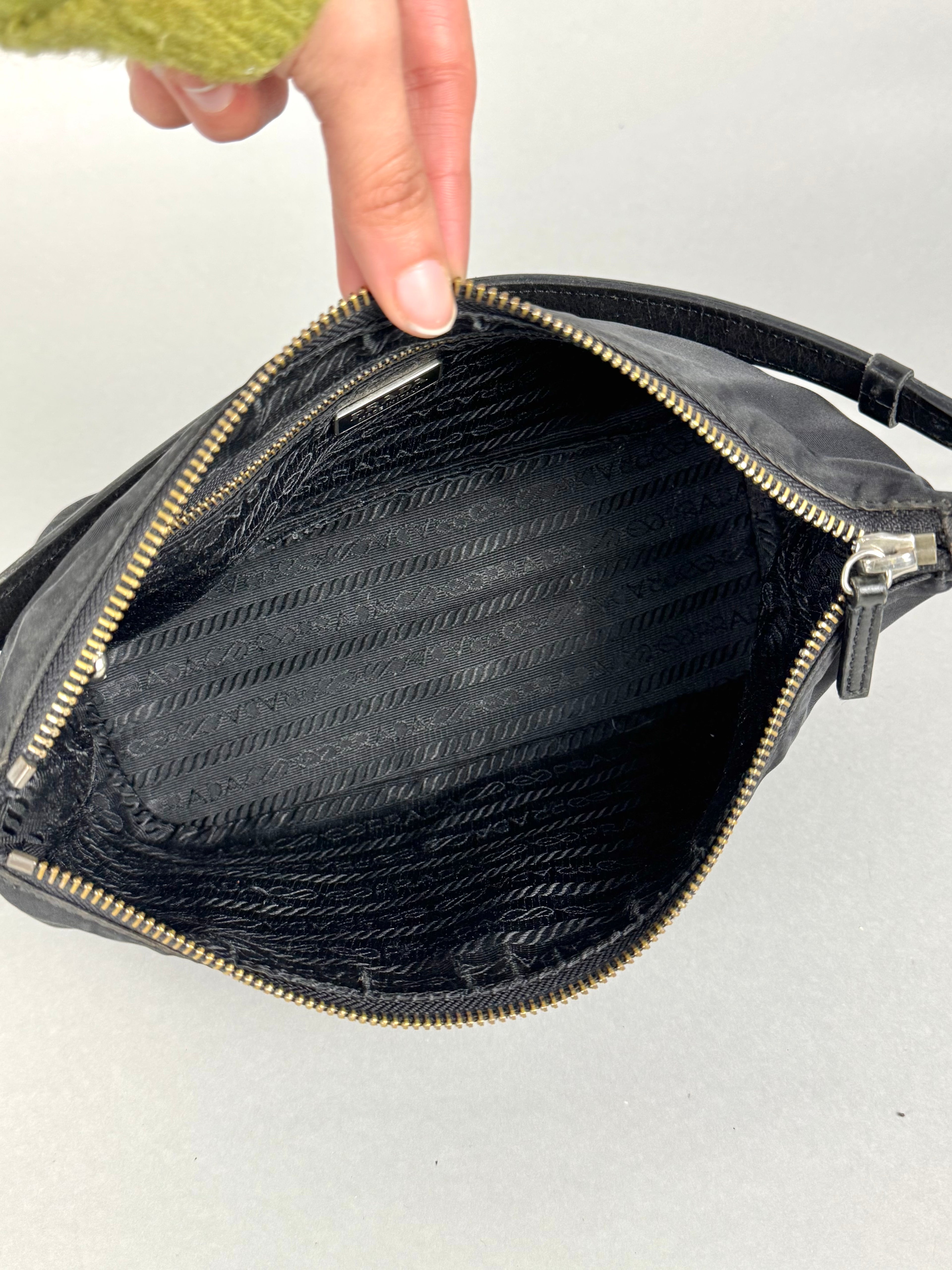 Prada Vintage Hobo Nylon Shoulder Bag