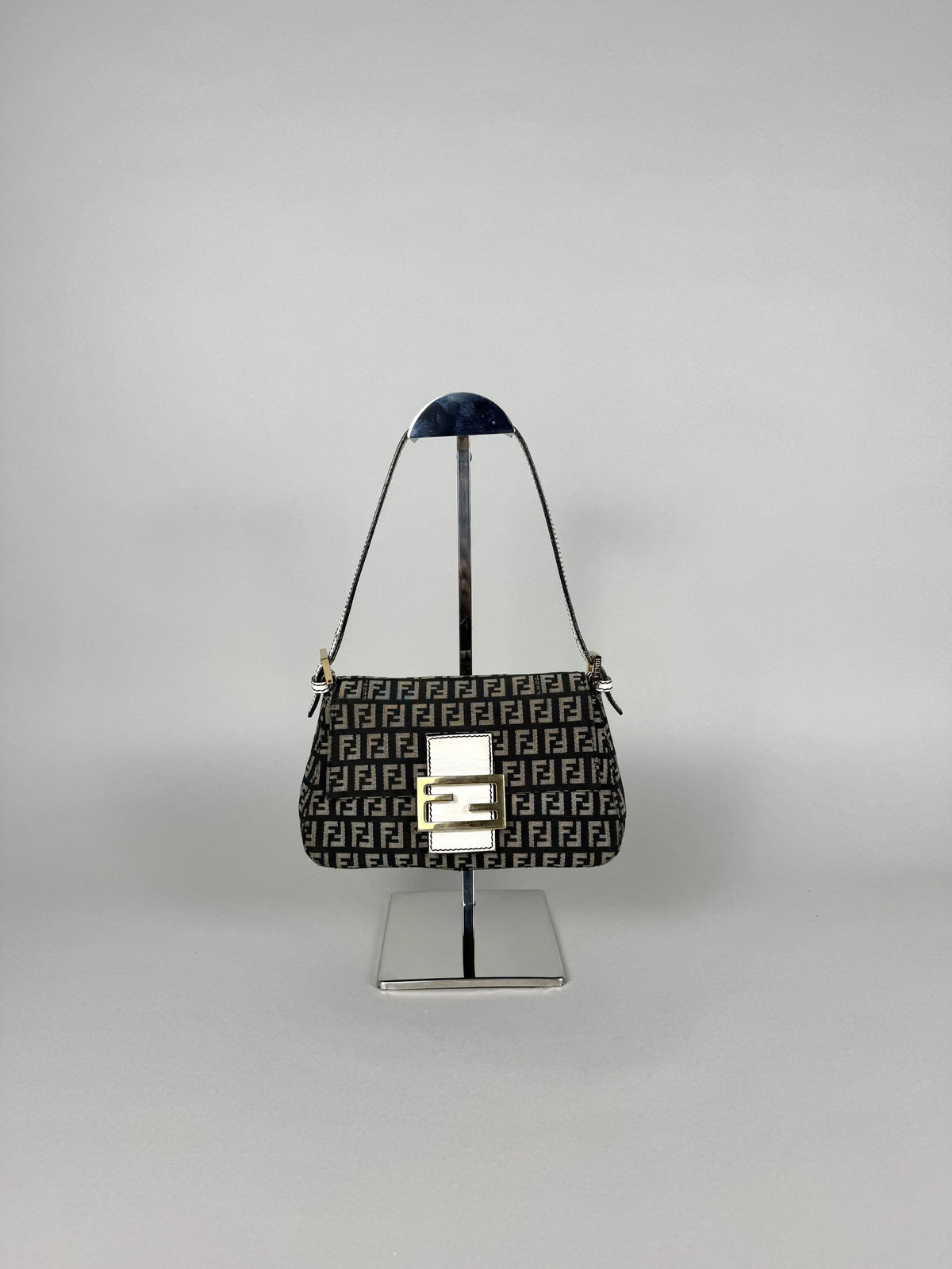 Fendi Monogram Canvas Mini Mama Baguette