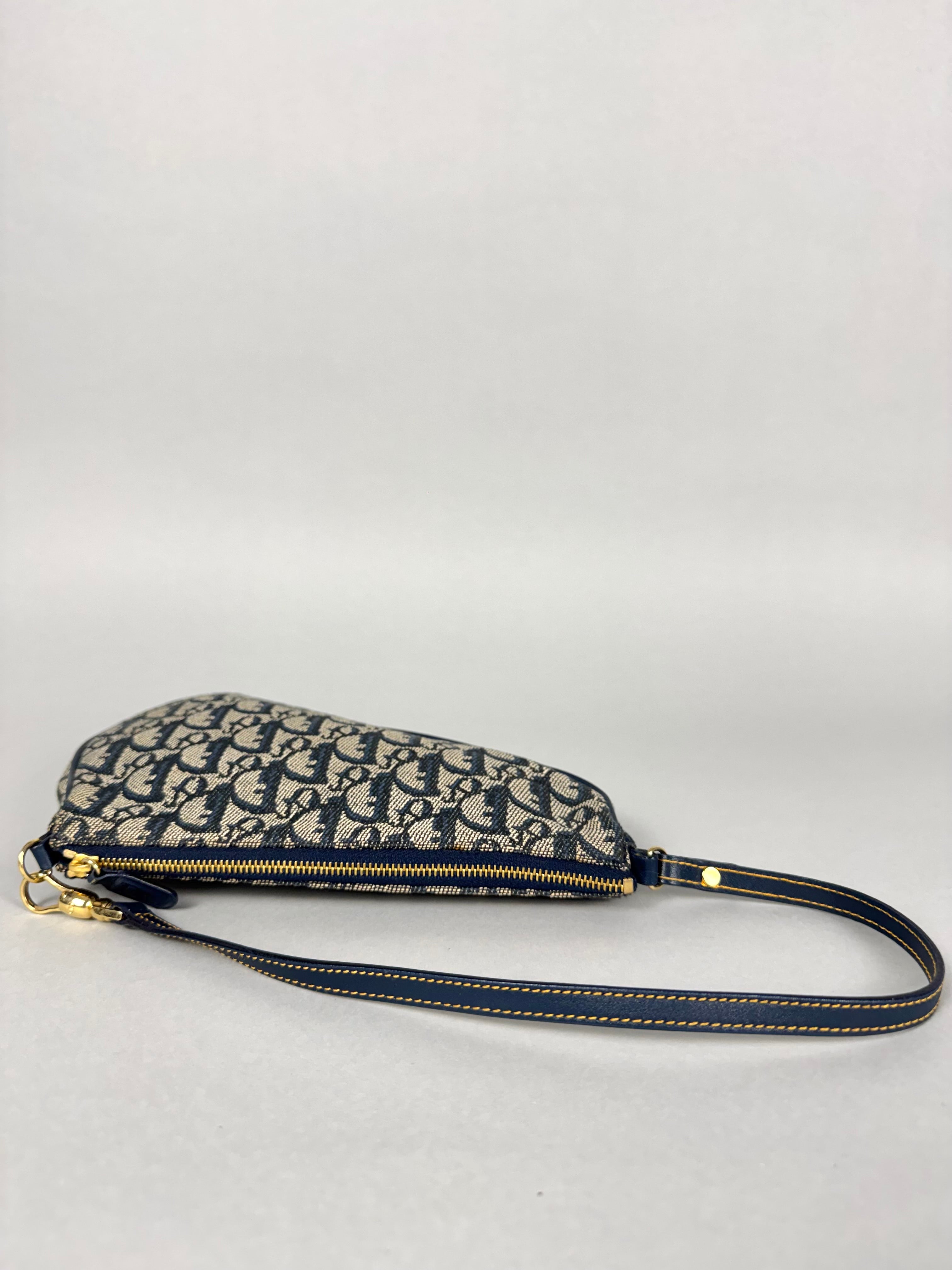 Christian Dior Mini Saddle Monogram Oblique Blue
