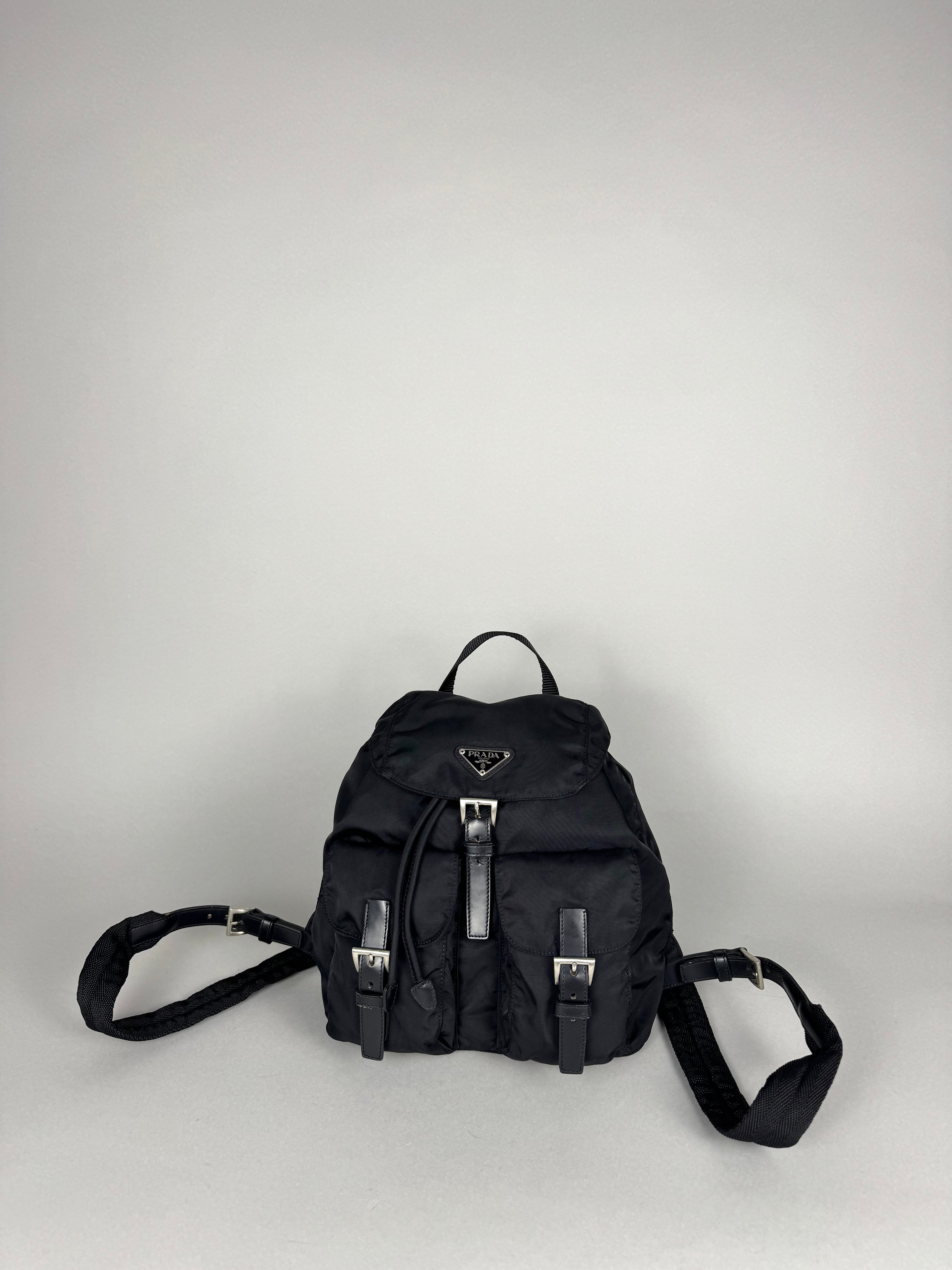 Prada Nylon Black Backpack Small