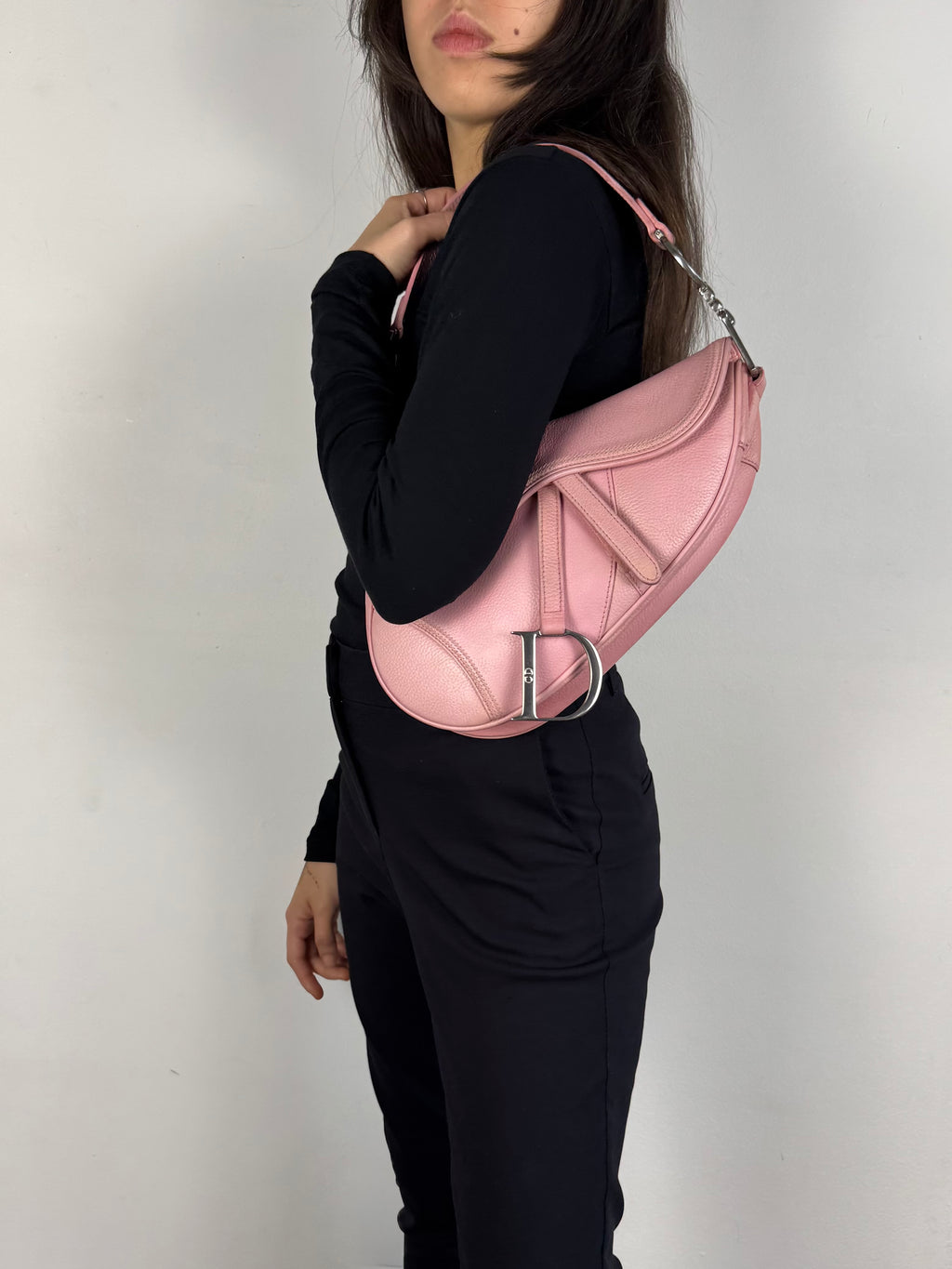 Christian Dior Saddle Pink Leather