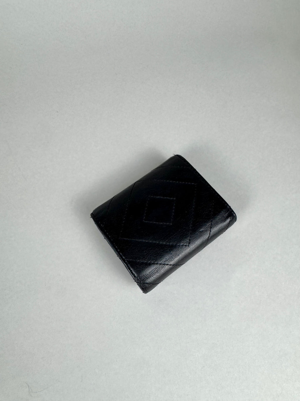 Chanel Wallet Chevron Quilted Aged Calfskin Leather