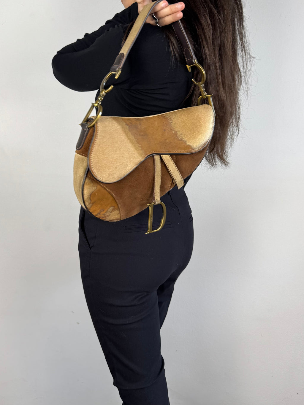 Christian Dior Pony Hair Saddle