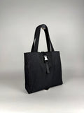 Prada Tessuto Buckle Nylon Black Tote