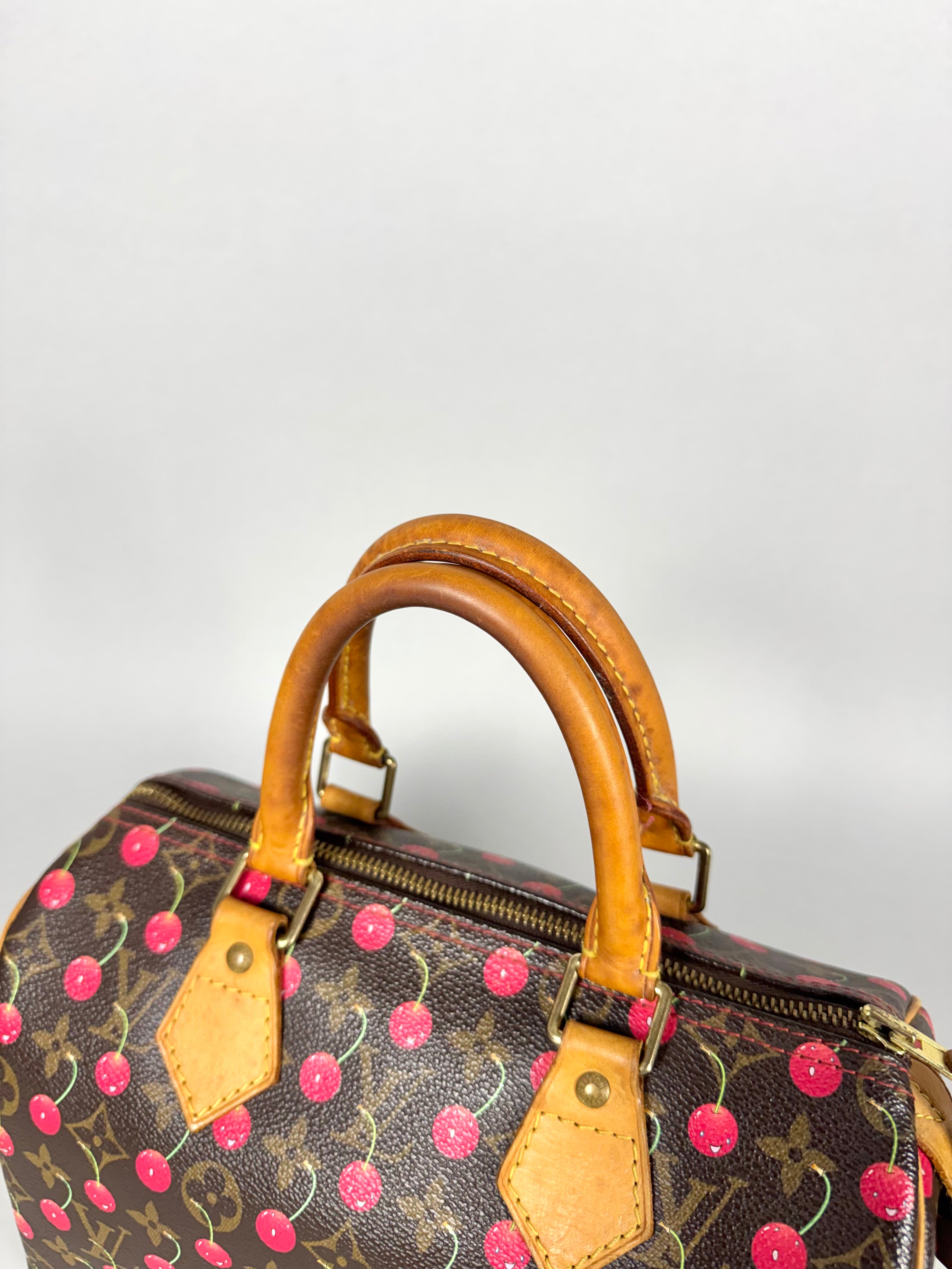 Louis Vuitton Monogram Speedy Cerises 25