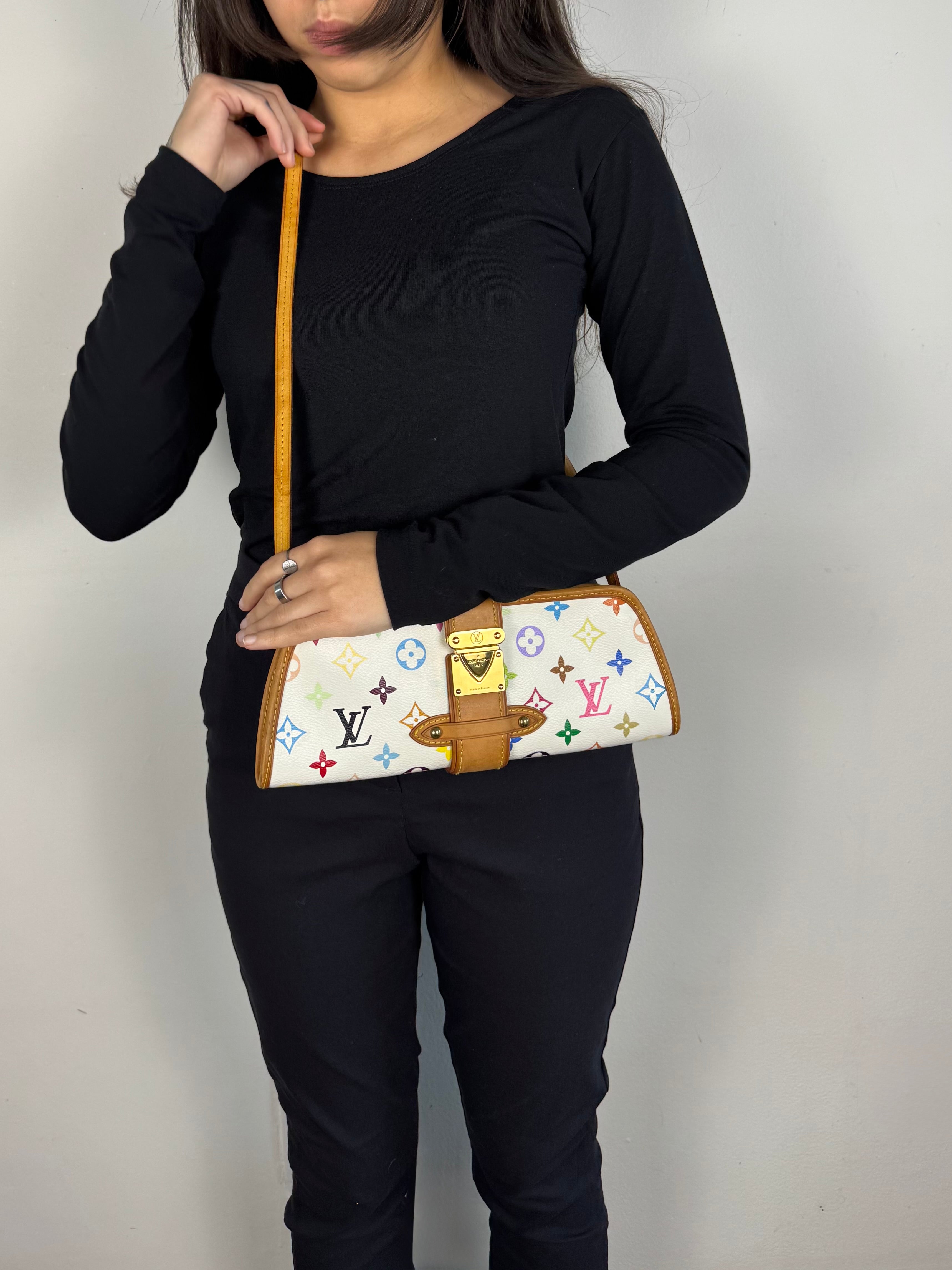 Louis Vuitton Shirley Monogram Multicolor White
