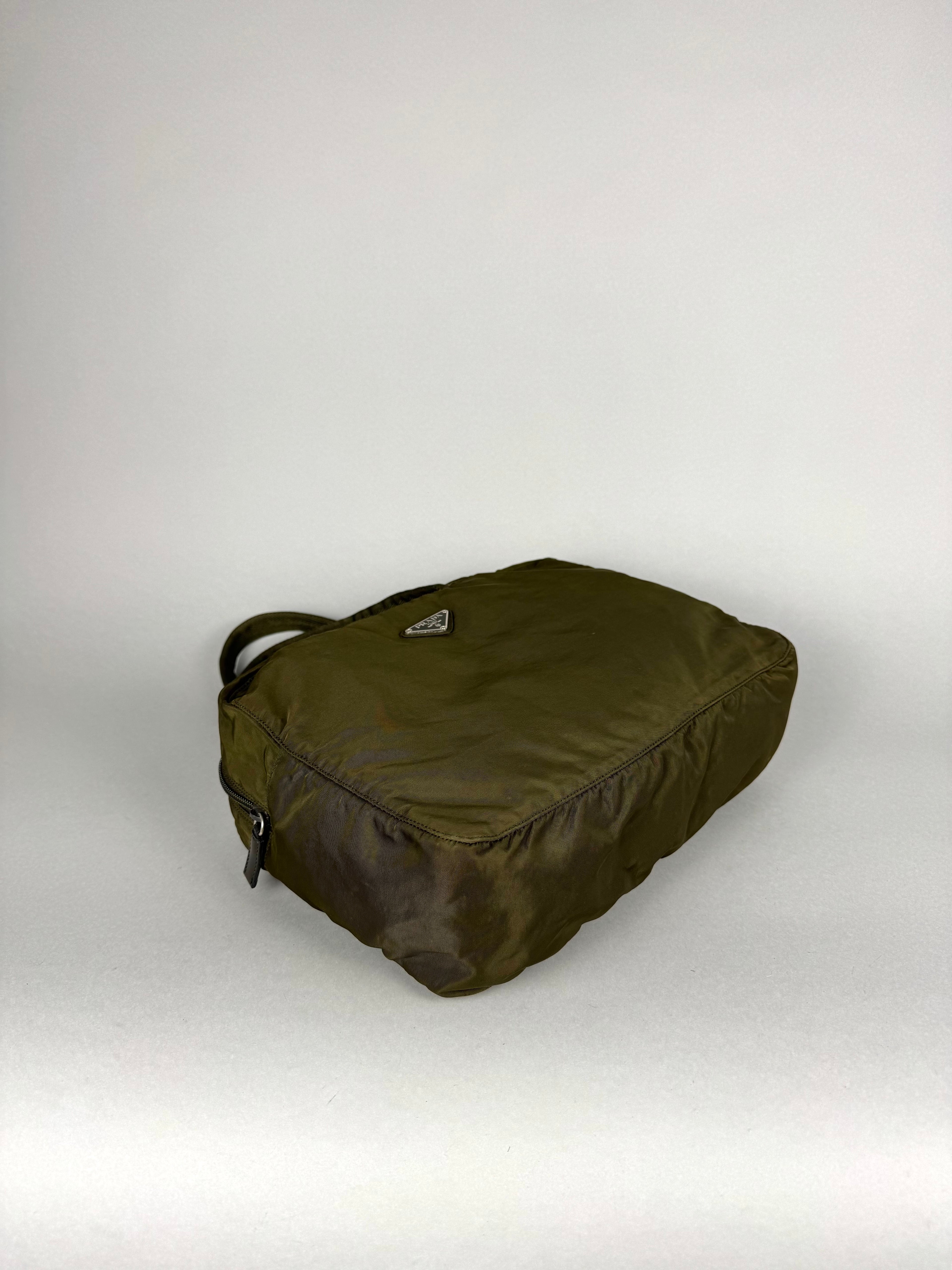 Prada Nylon Green Shoulder