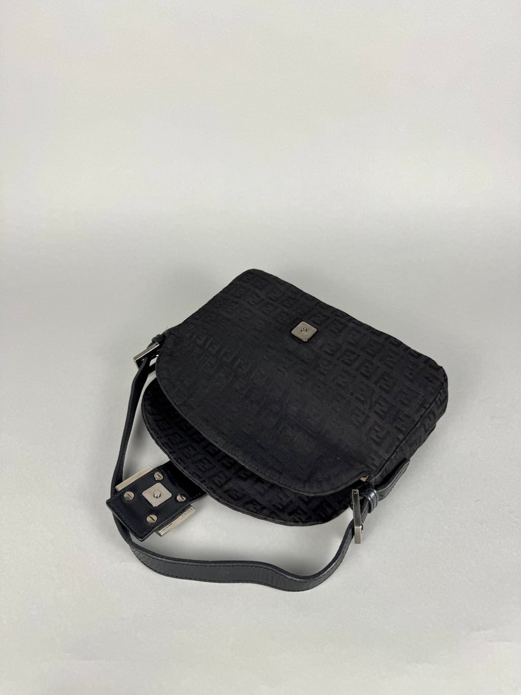 Fendi Baguette Monogram Black