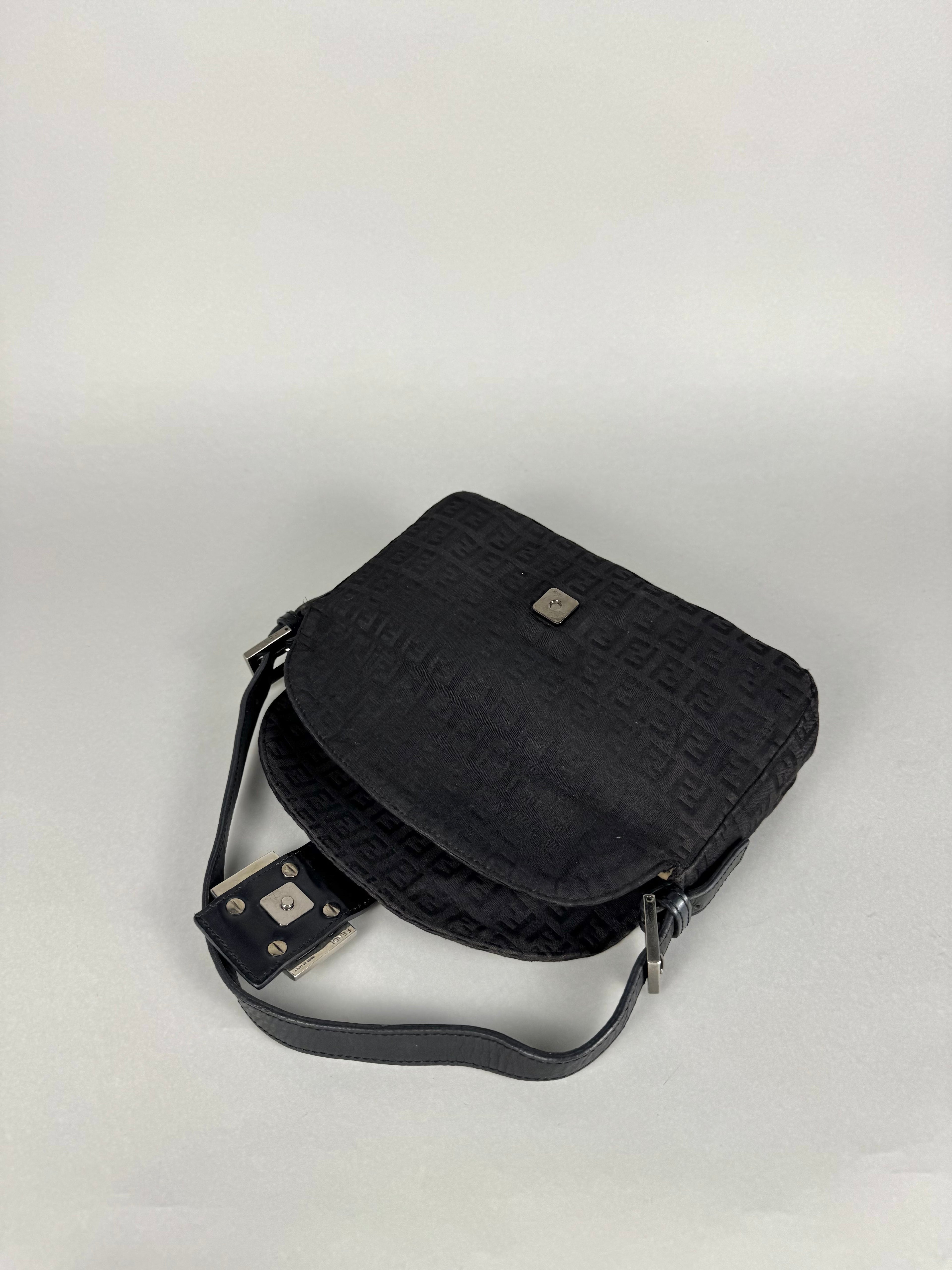 Fendi Baguette Monogram Black