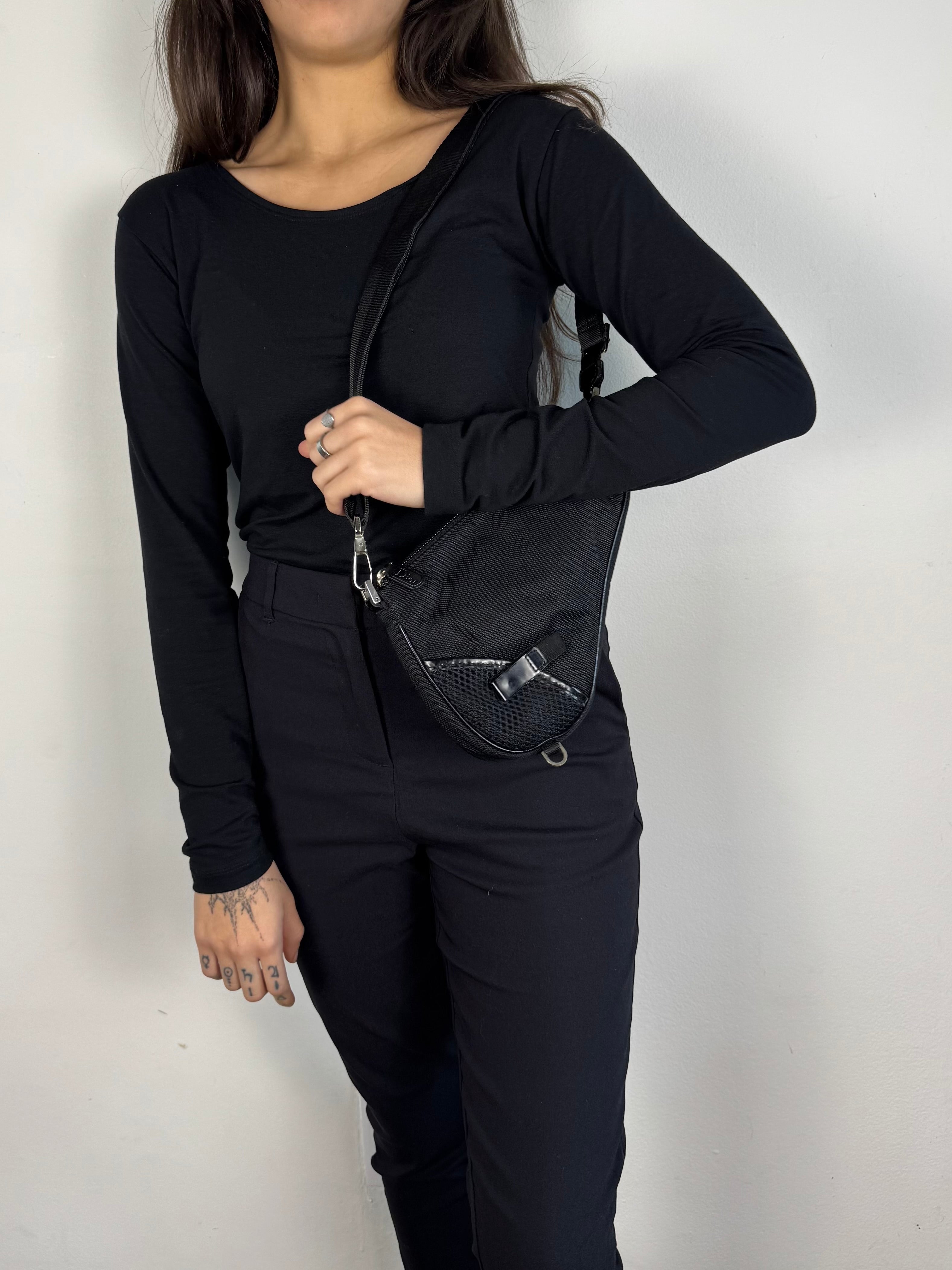 Christian Dior Mini Saddle Black Crossbody
