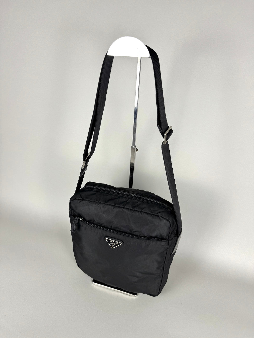 Prada Tessuto Messenger Crossbody Nylon Bag