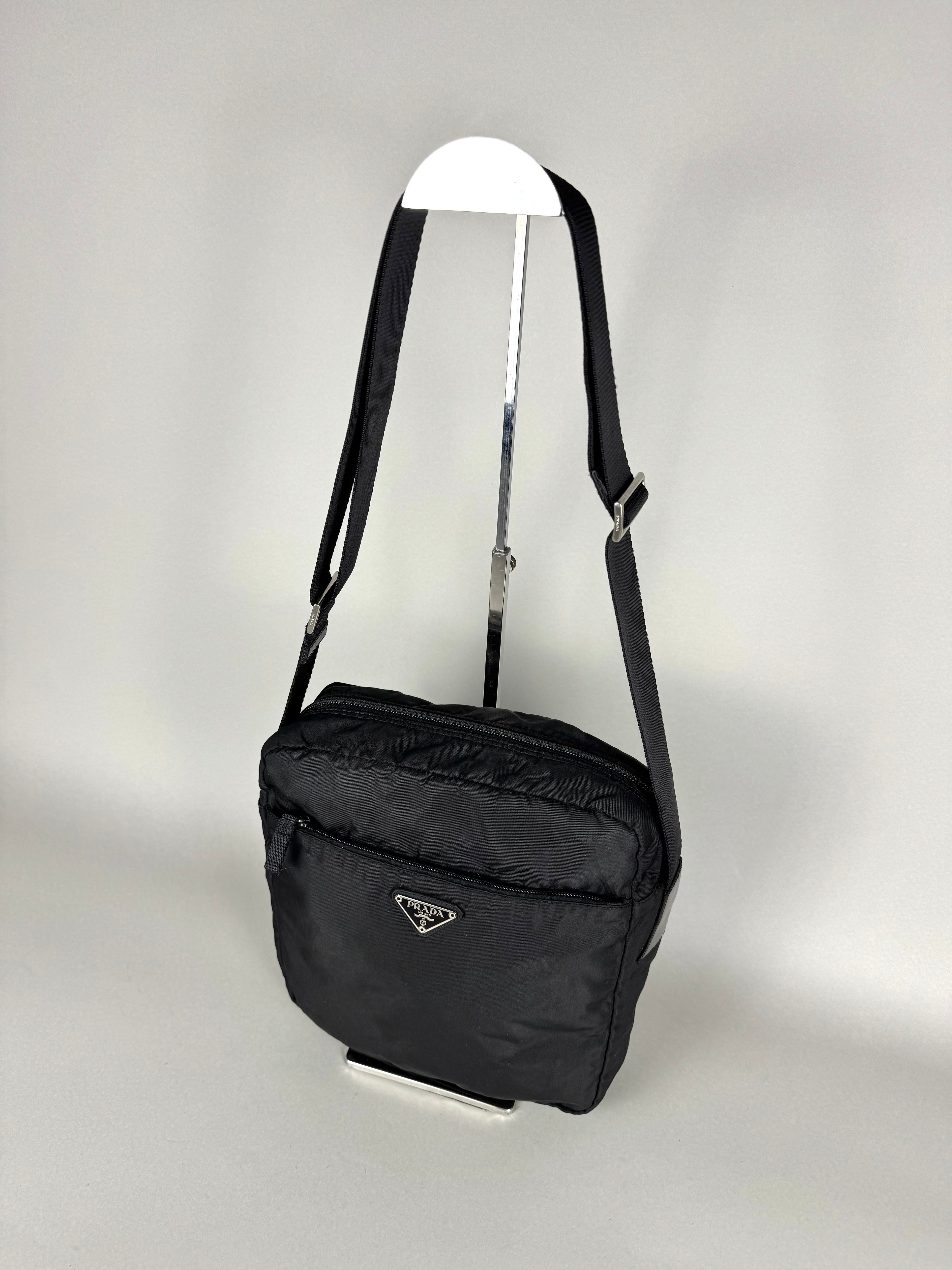 Prada Tessuto Messenger Crossbody Nylon Bag