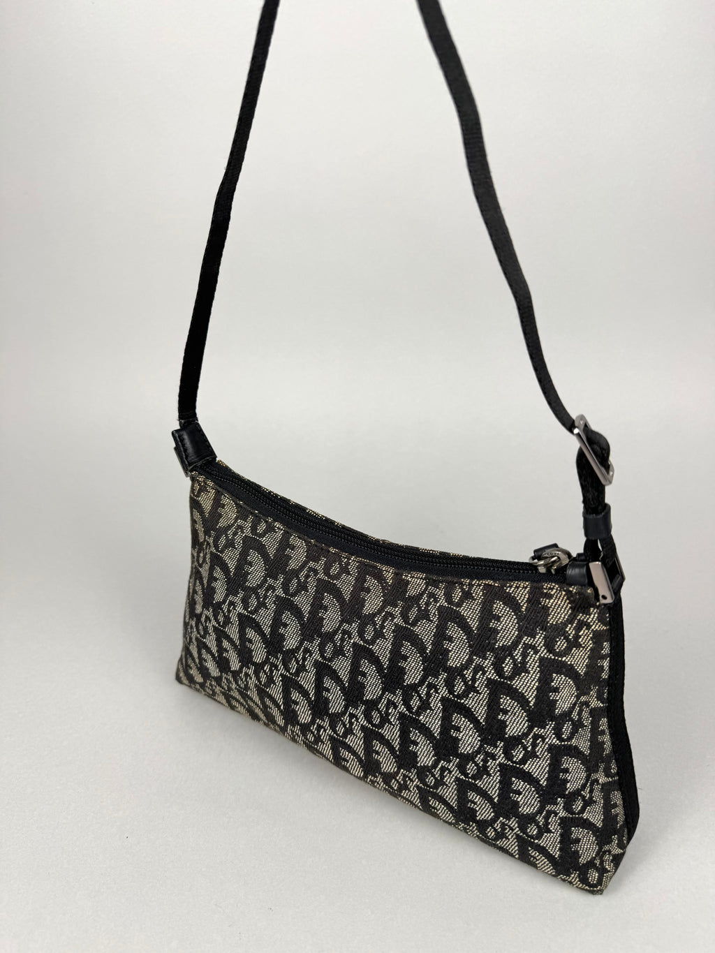 Christian Dior Monogram Pochette Black
