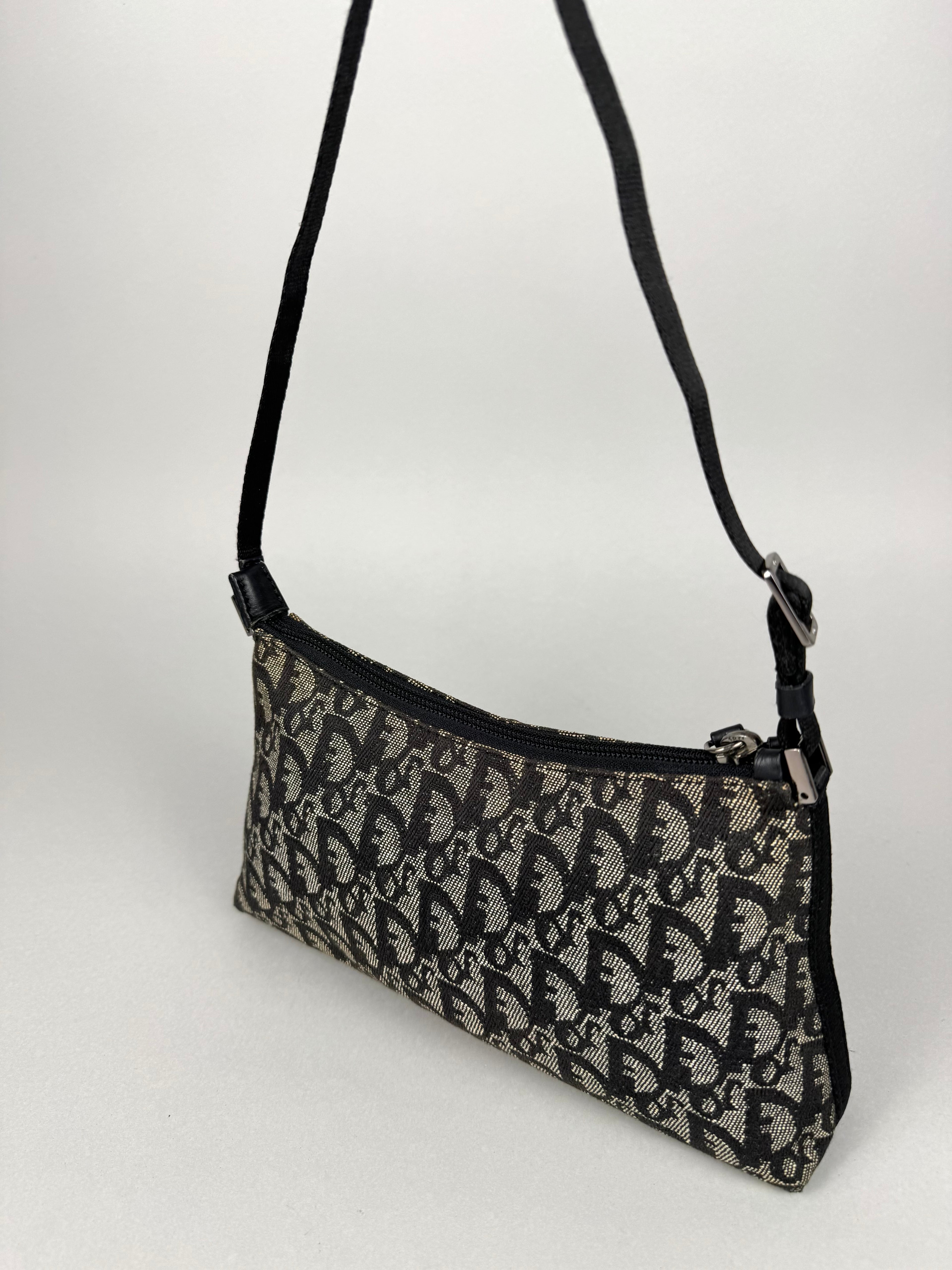 Christian Dior Monogram Pochette Black