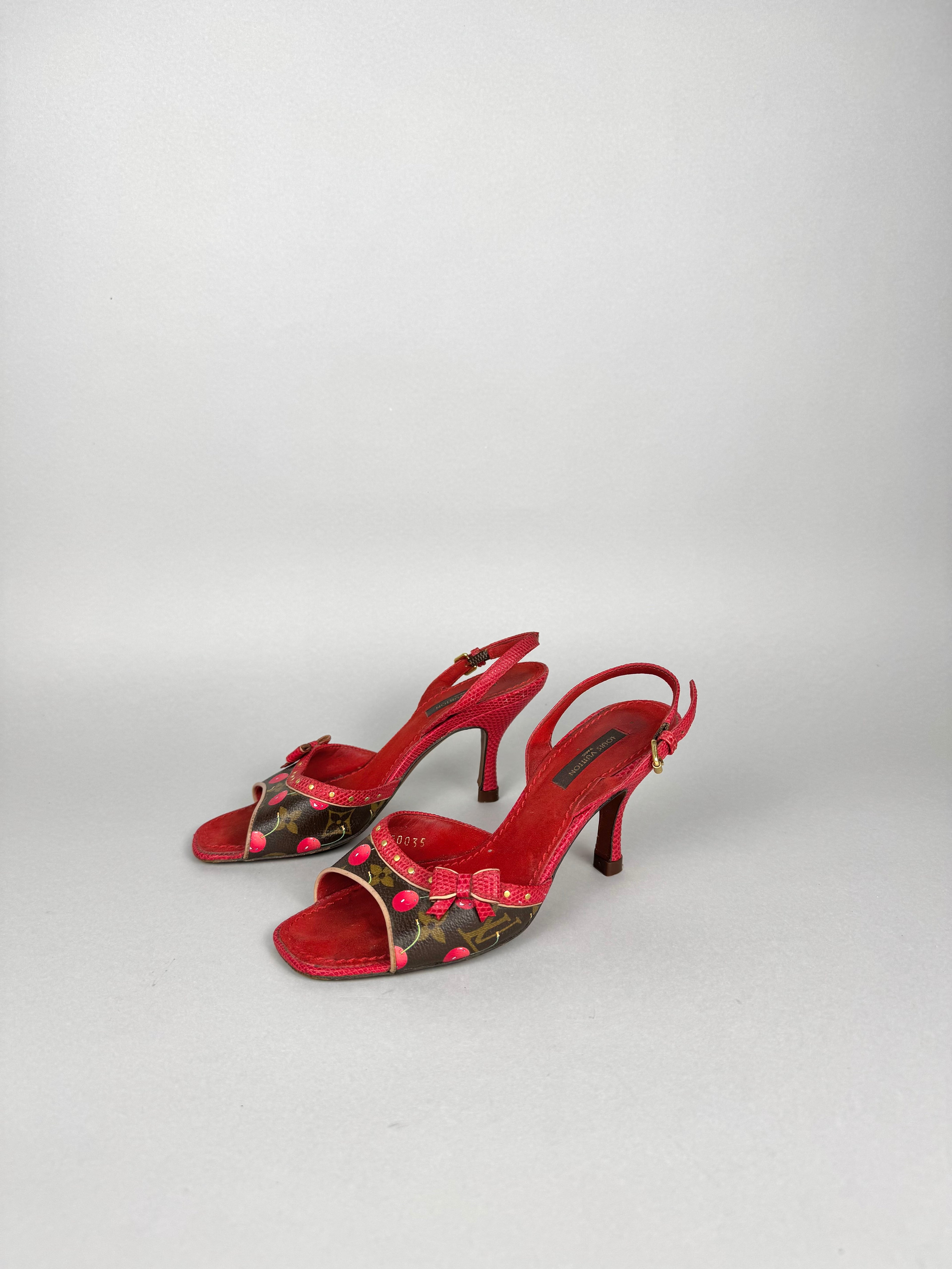 Louis Vuitton Cherry Blossom Murakami Sandals