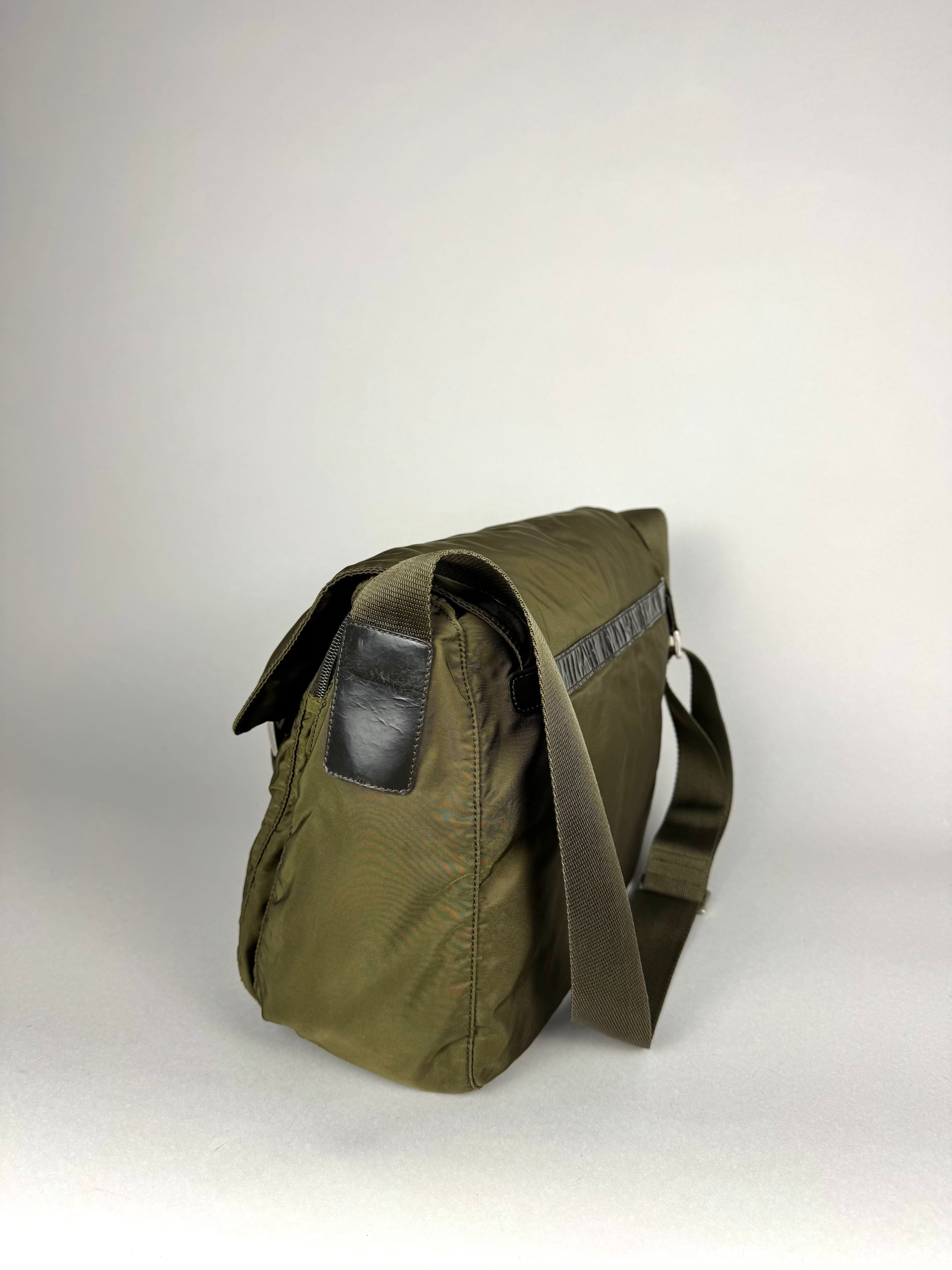 Prada Nylon Green Messenger