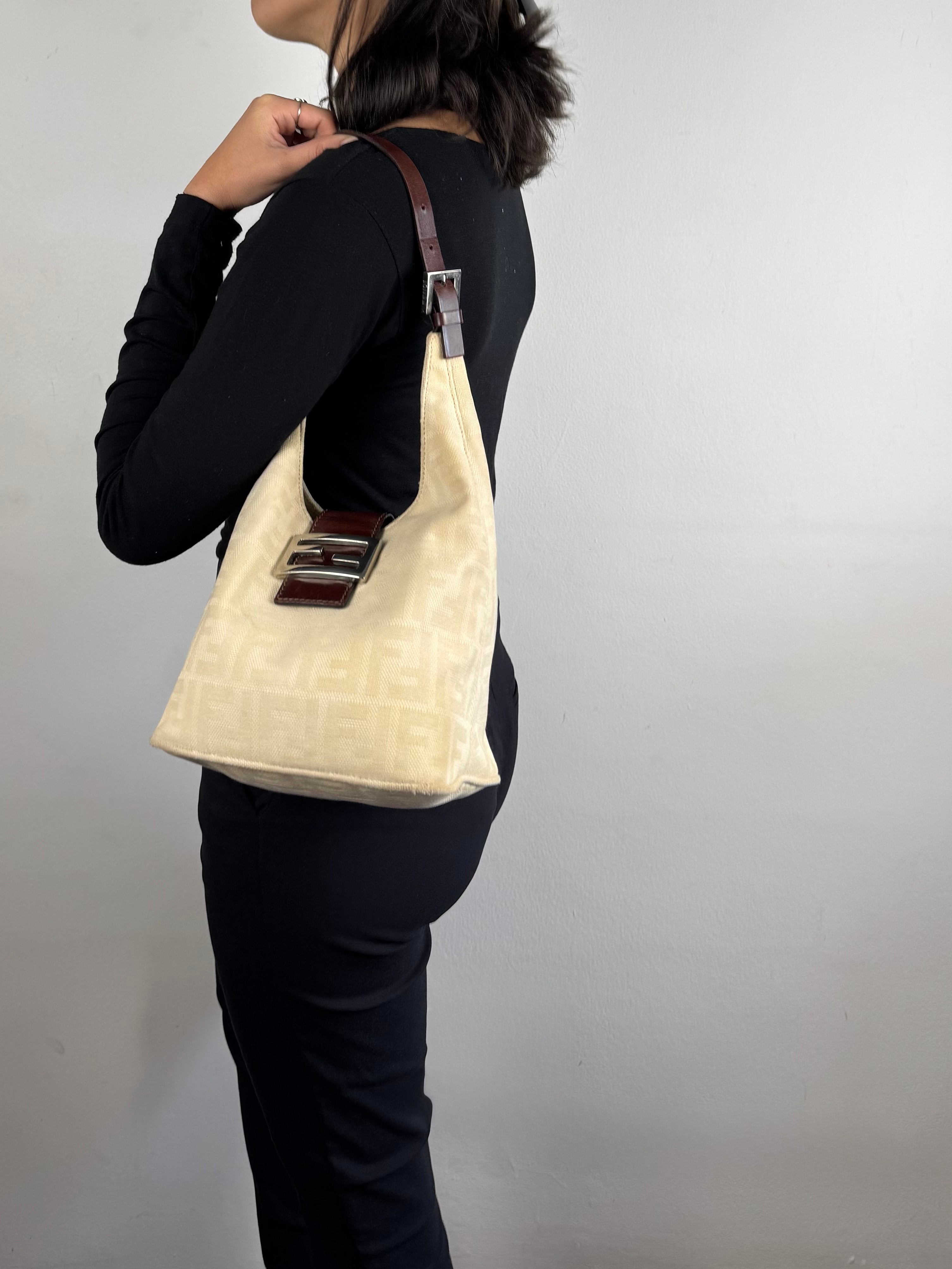 Fendi Monogram Bucket Beige