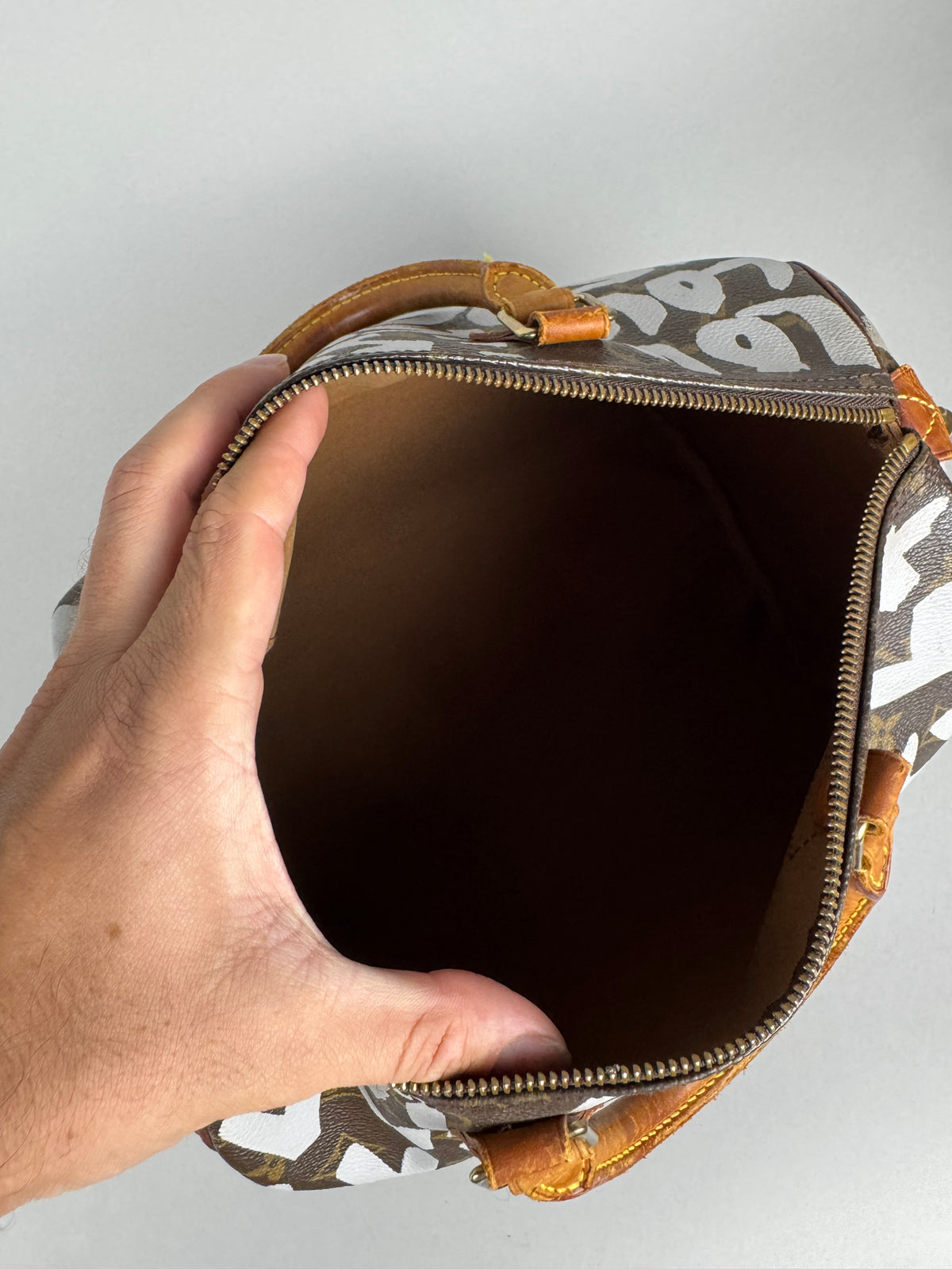 Louis Vuitton Speedy 30 Grafitti White Stephen Sprouse