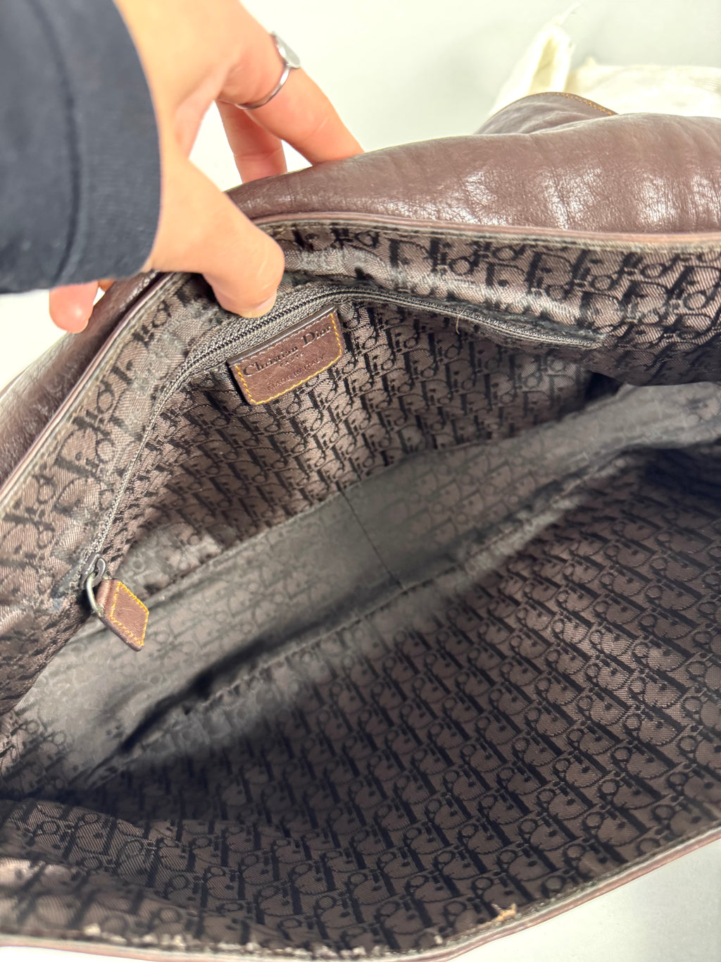 Christian Dior Gaucho Leather Brown