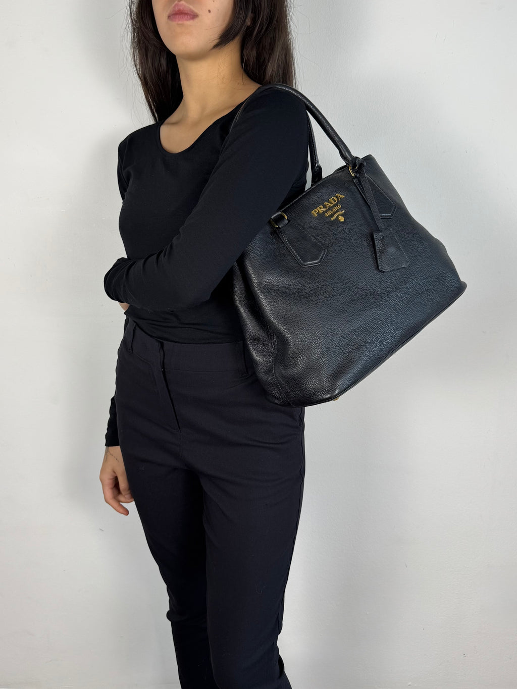 Prada Phenix Tote Leather Vitello
