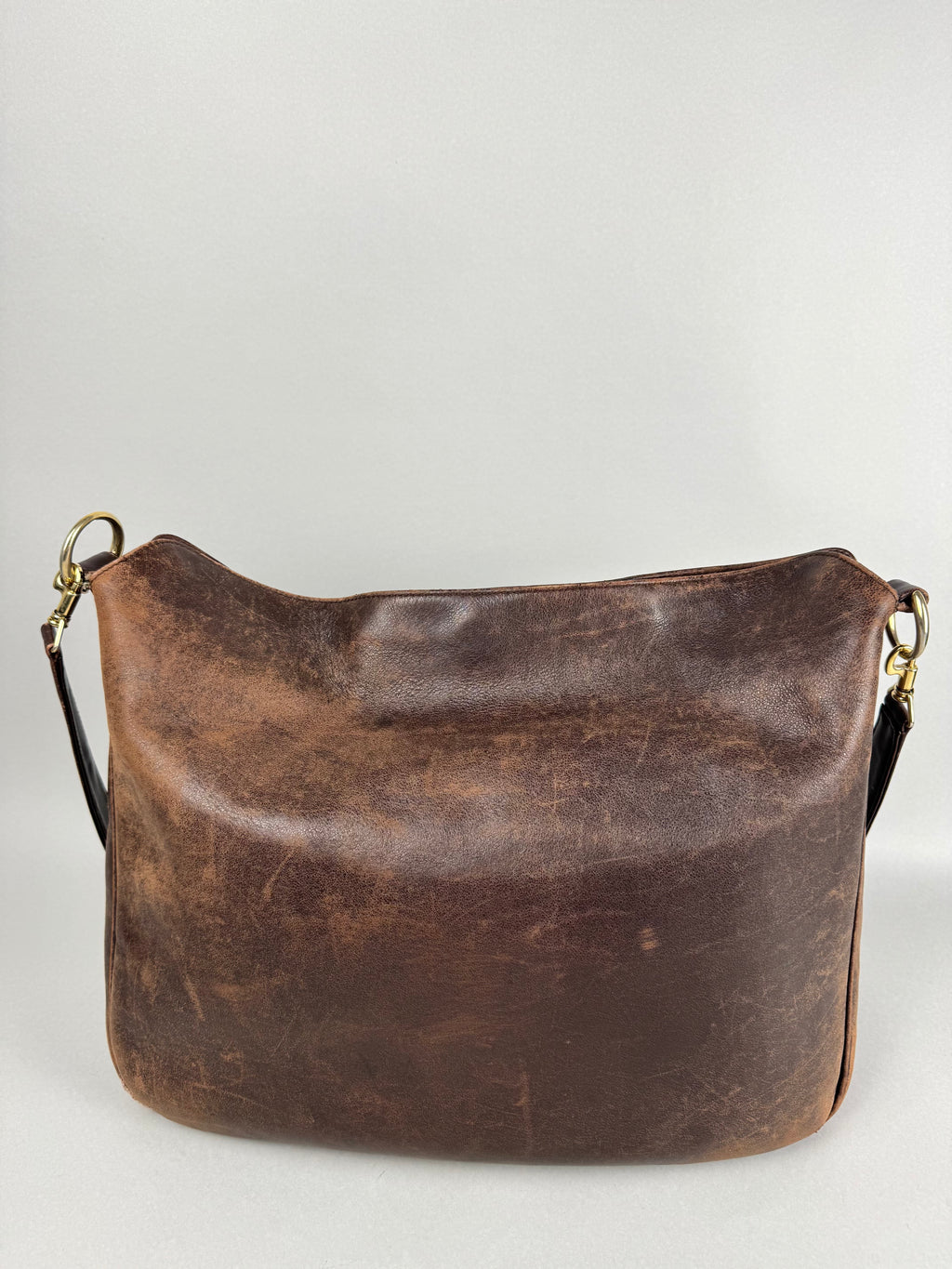 Gucci Toned Brown Leather Large Crossbody