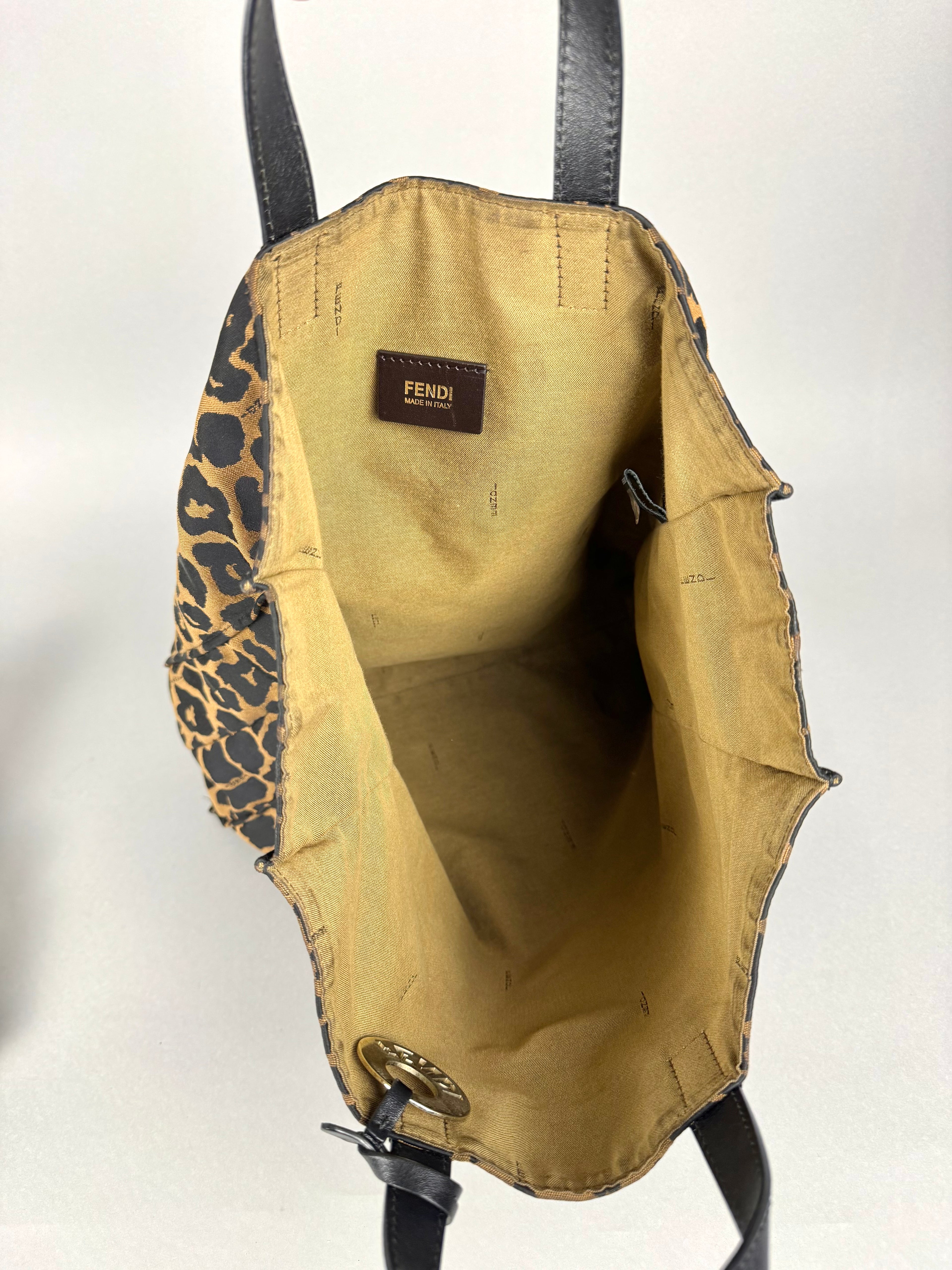 Fendi Special Shopping Tote Printed Canvas Large