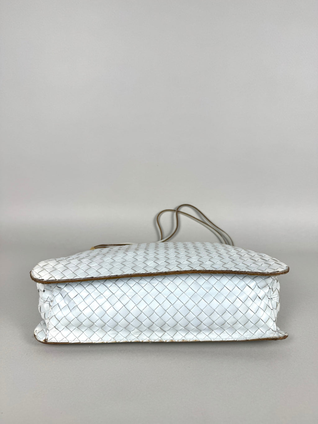Bottega Veneta Intrecciato Leather Light Blue Shoulder