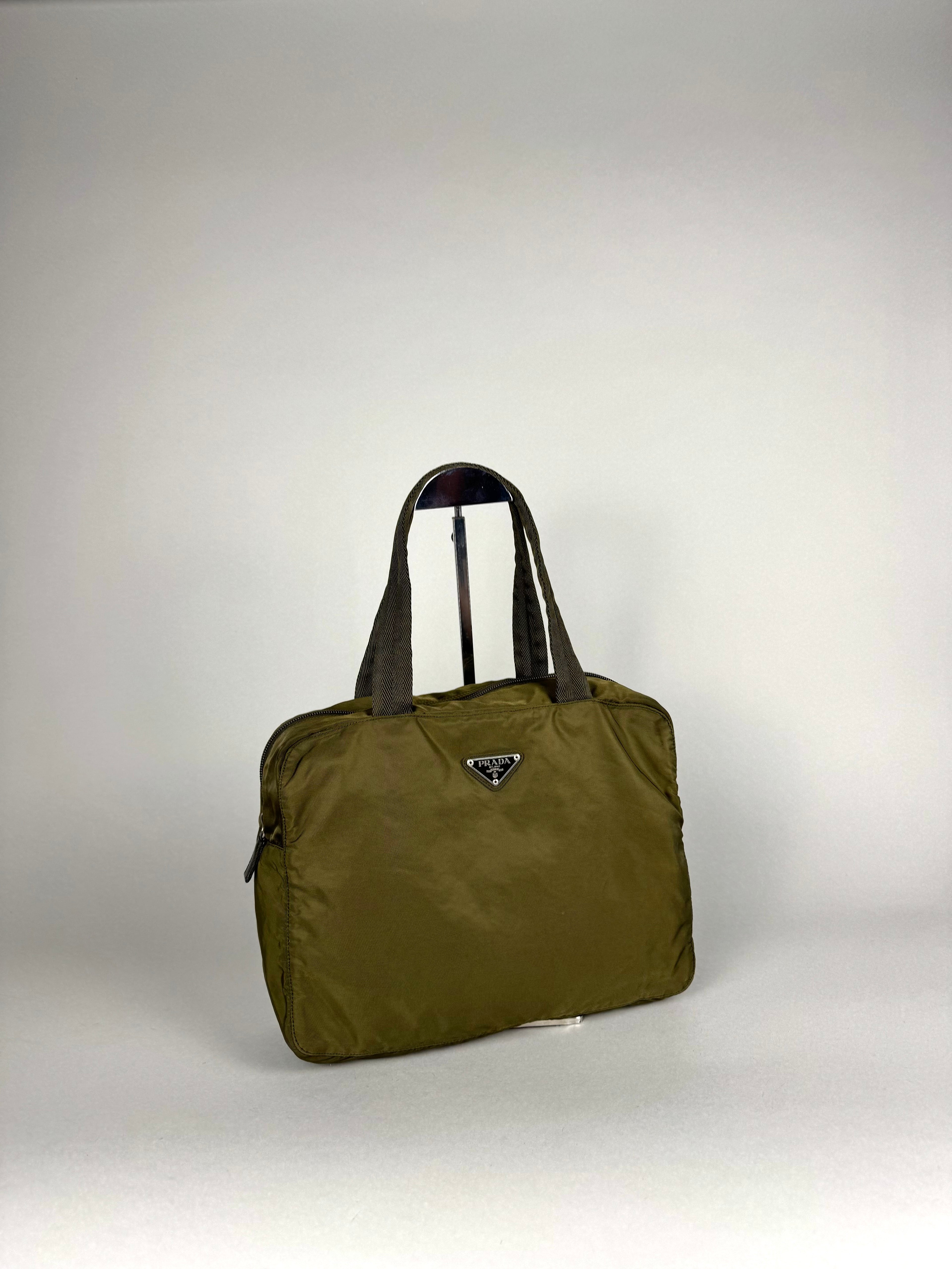 Prada Nylon Green Shoulder
