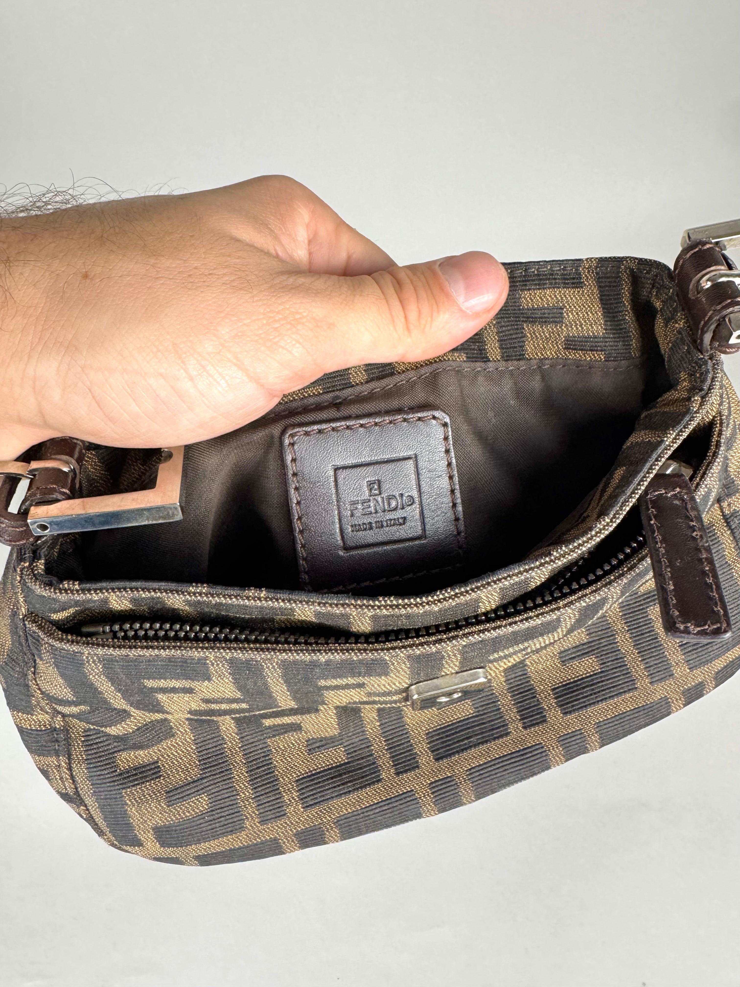 Fendi Mini Mama Baguette Monogram Zucca