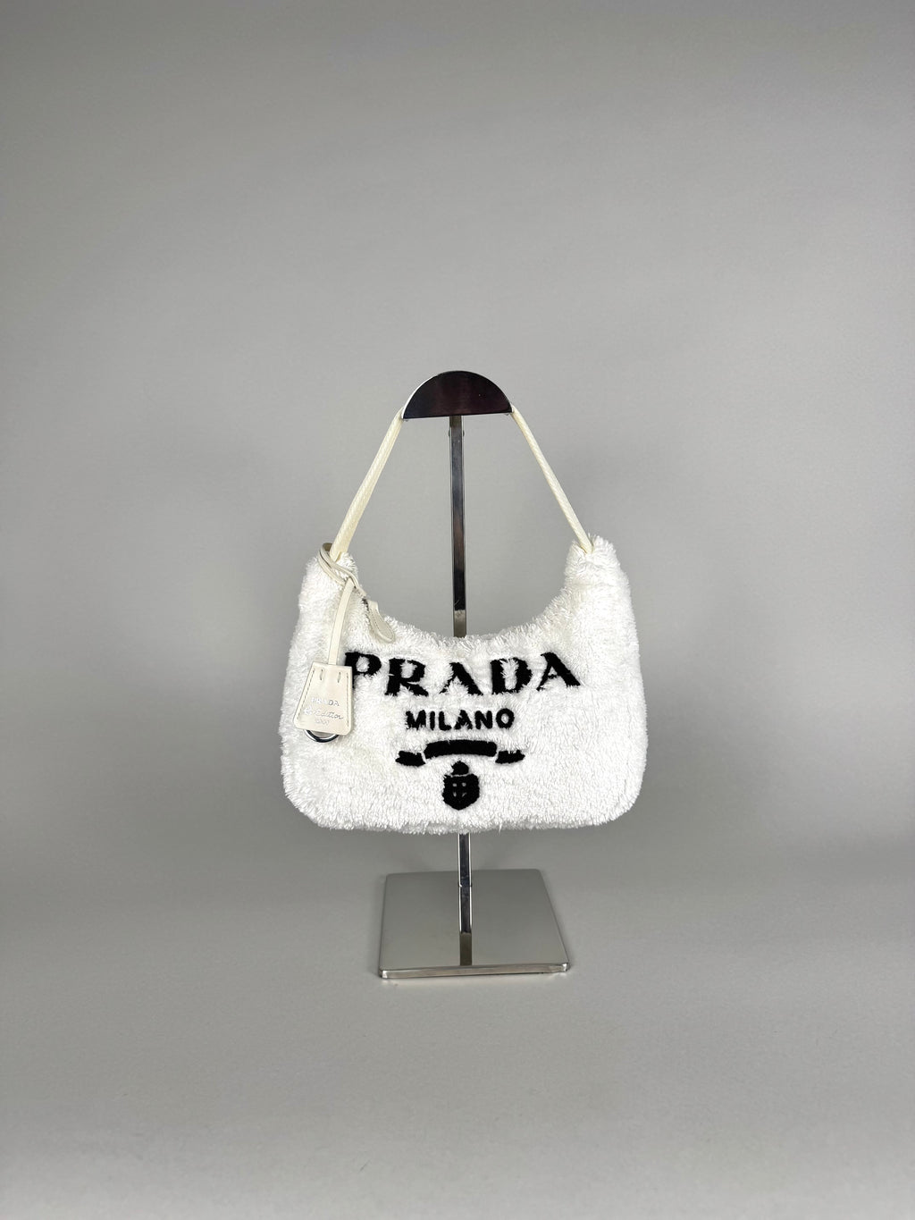 Prada Re Edition Nylon Fur White