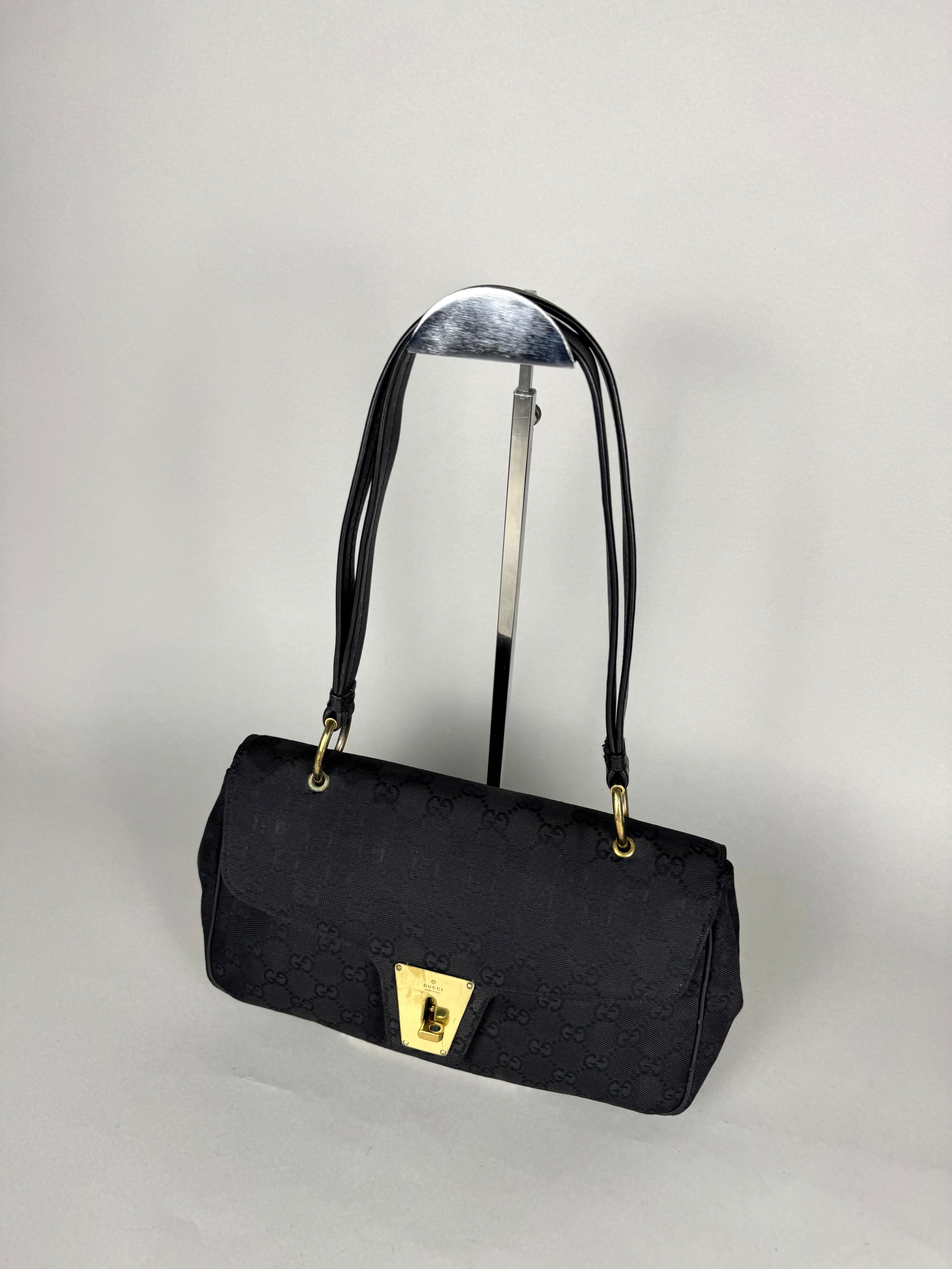 Gucci Turnlock Monogram Black Shoulder