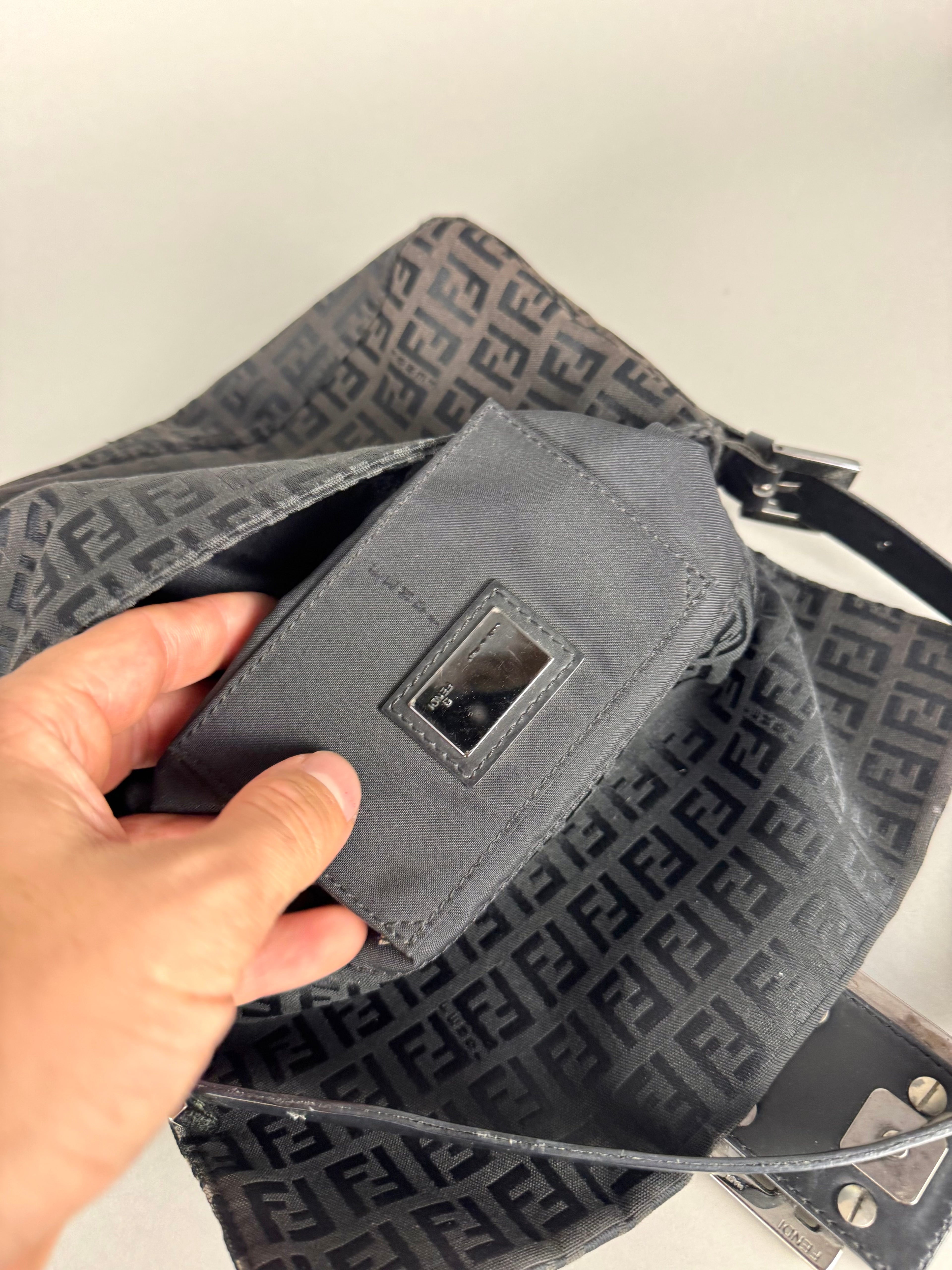 Fendi Baguette Monogram Black