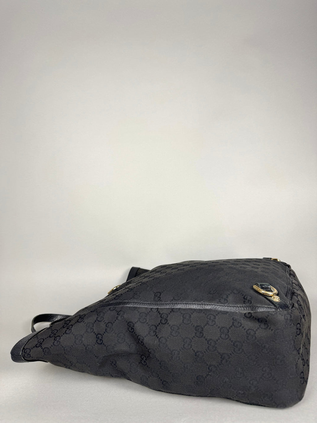 Gucci Black Monogram Abbey Tote Bag