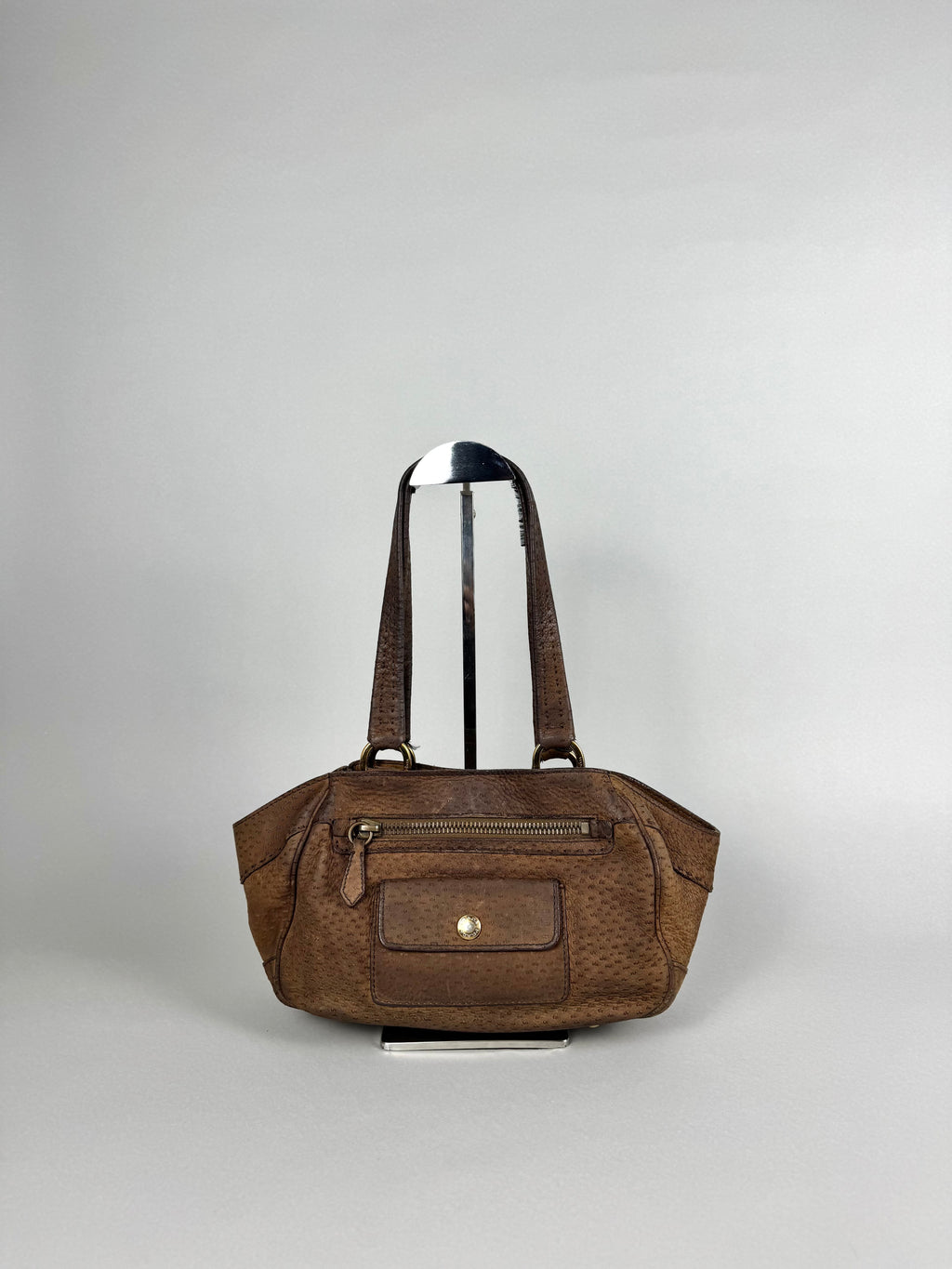 Prada Tessuto Cervo Lux Leather Brown