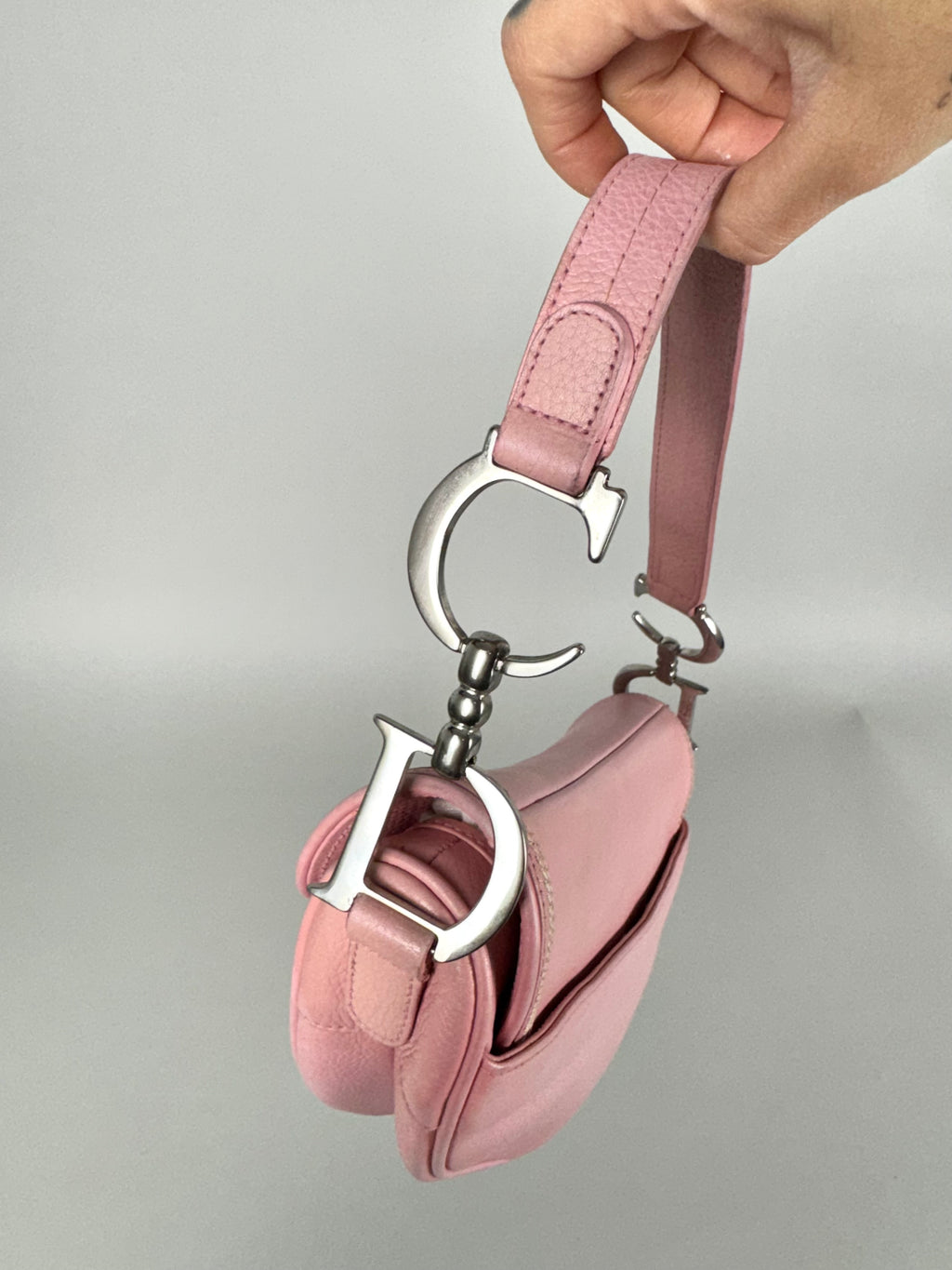 Christian Dior Saddle Pink Leather