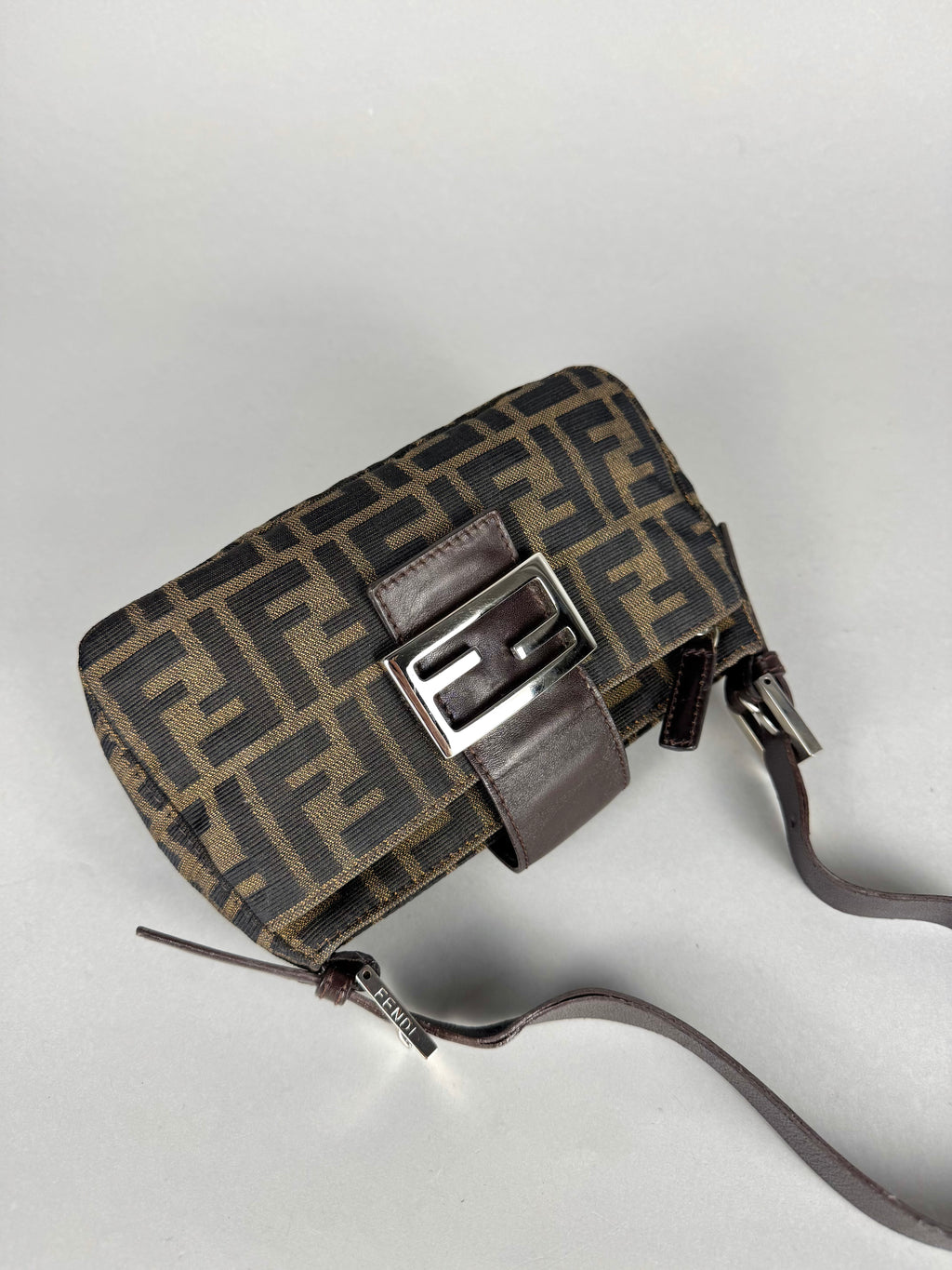 Fendi Mini Mama Baguette Monogram Zucca