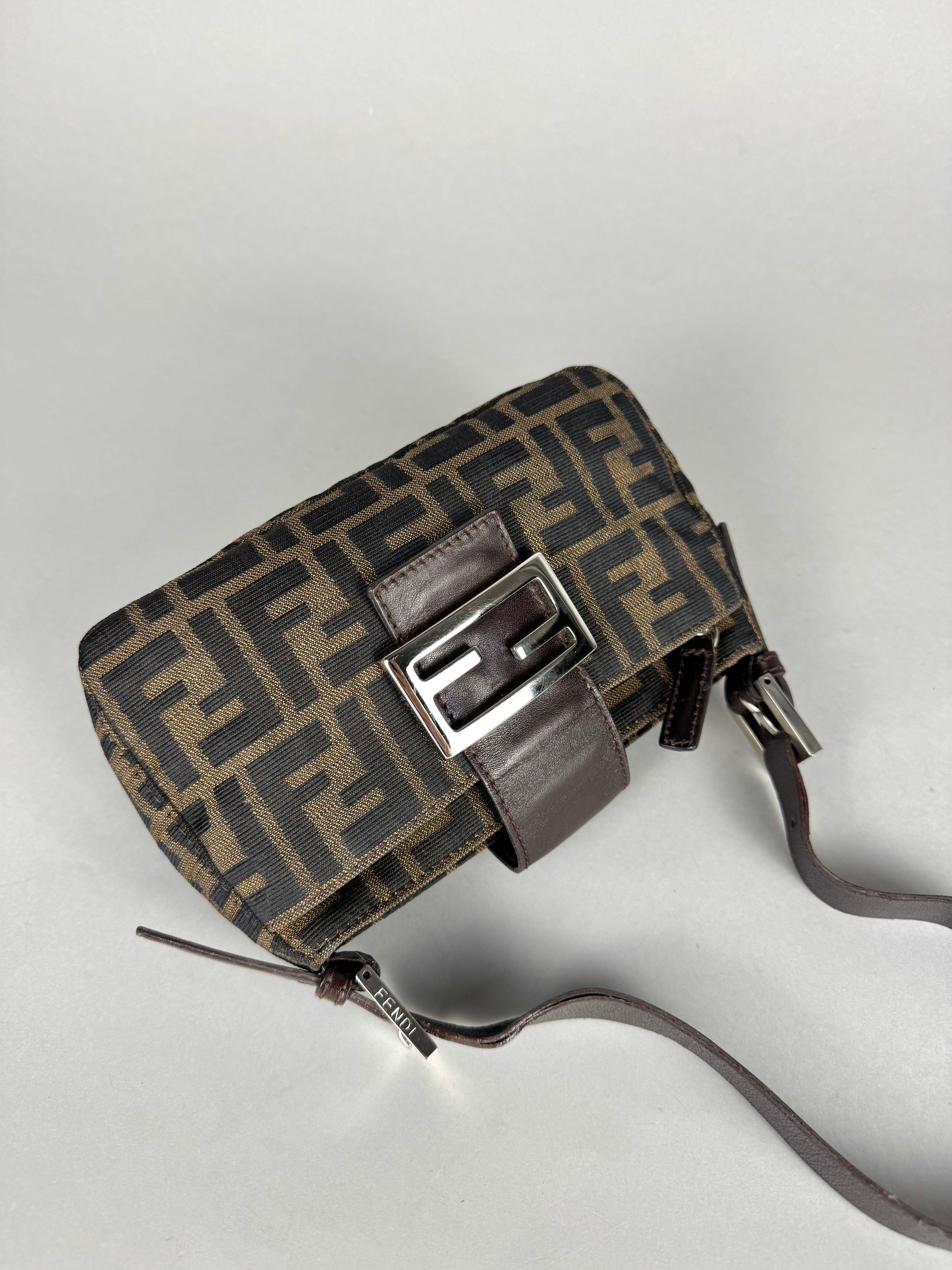 Fendi Mini Mama Baguette Monogram Zucca