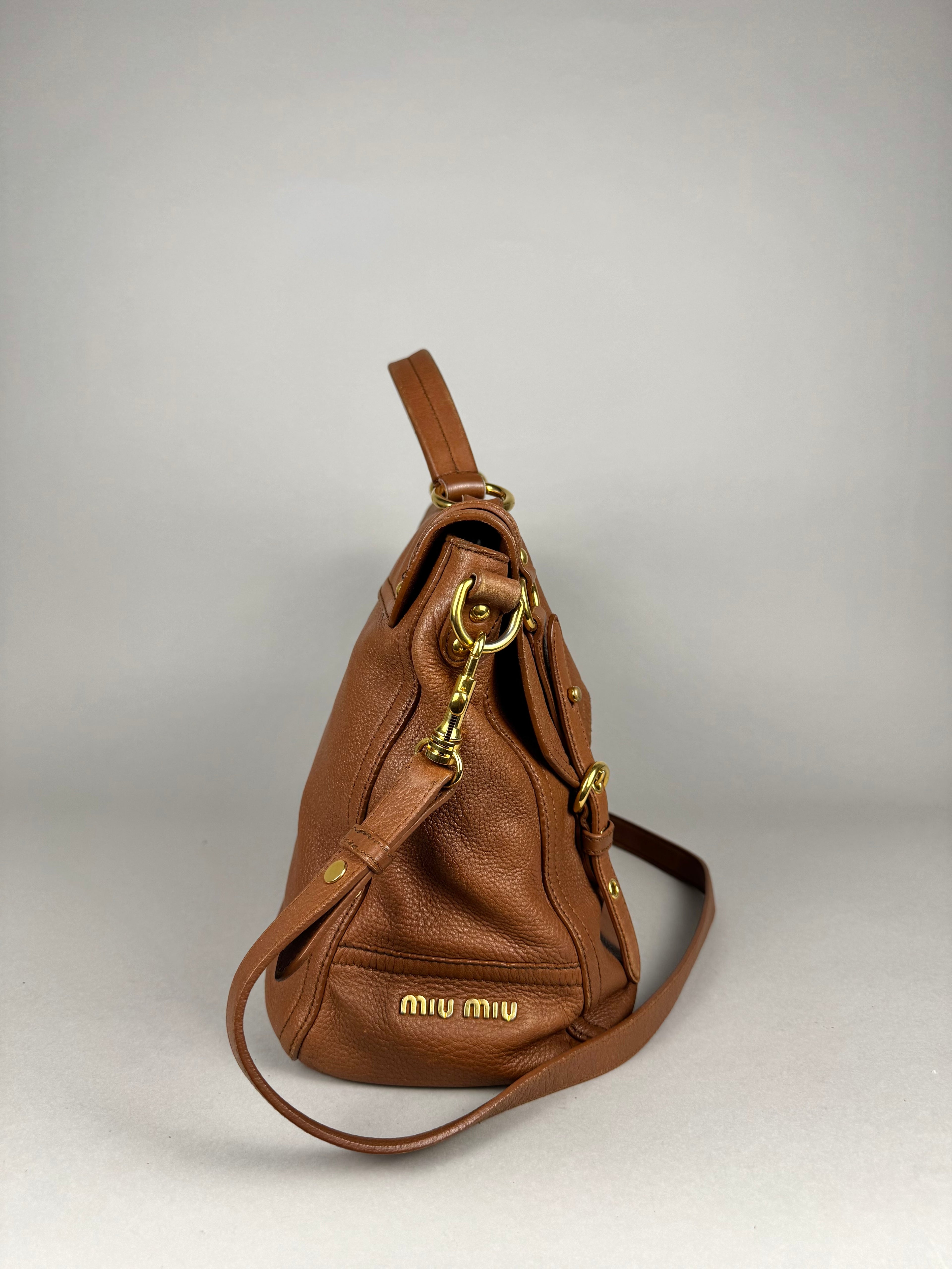 Miu Miu Paloma Top Cervo Leather