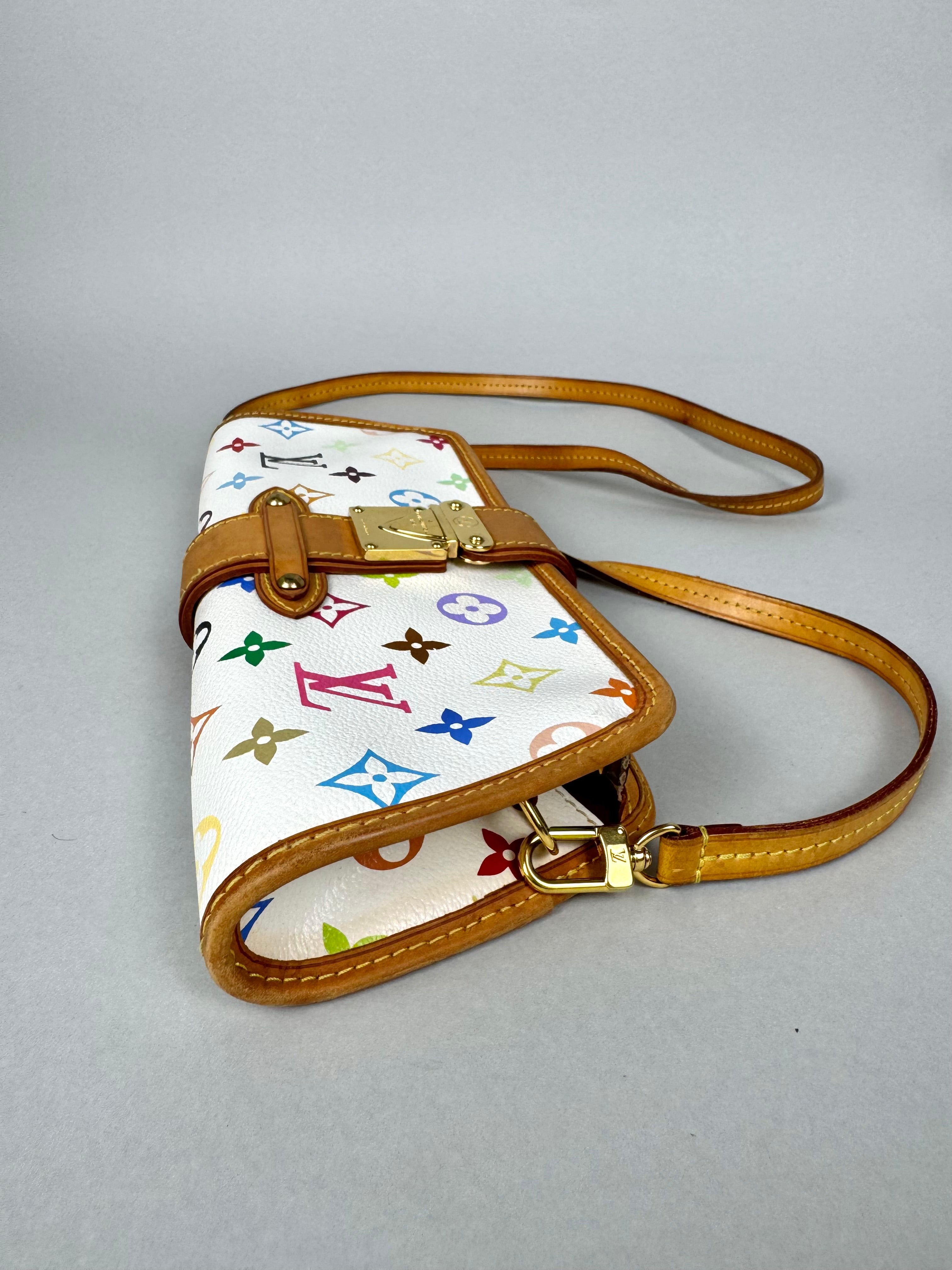 Louis Vuitton Shirley Monogram Multicolor White