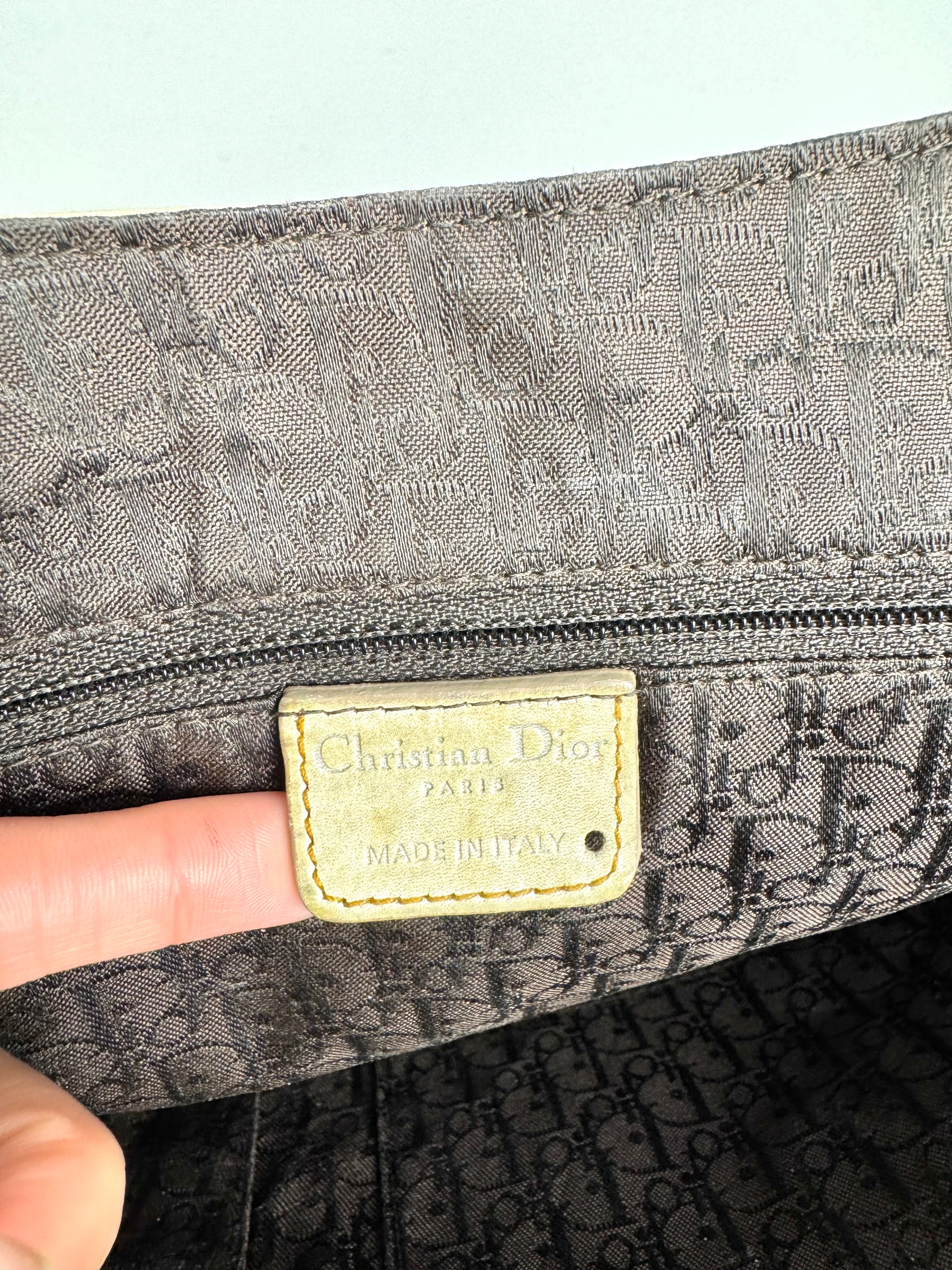 Christian Dior Gaucho Leather Off White Crossbody
