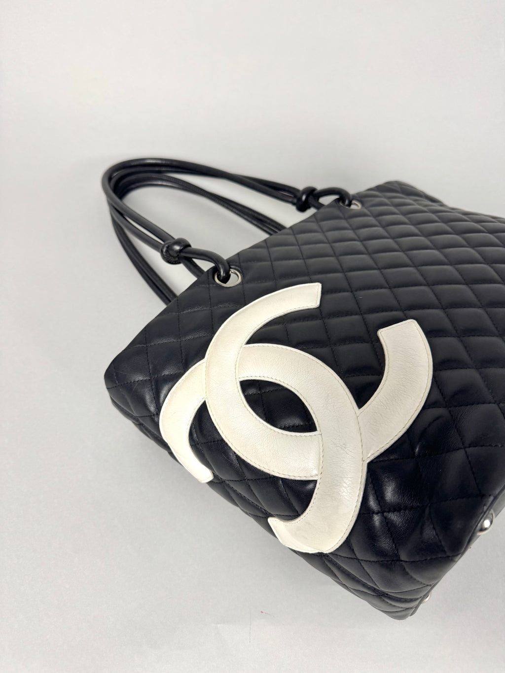 Chanel Cambon Black Leather Tote