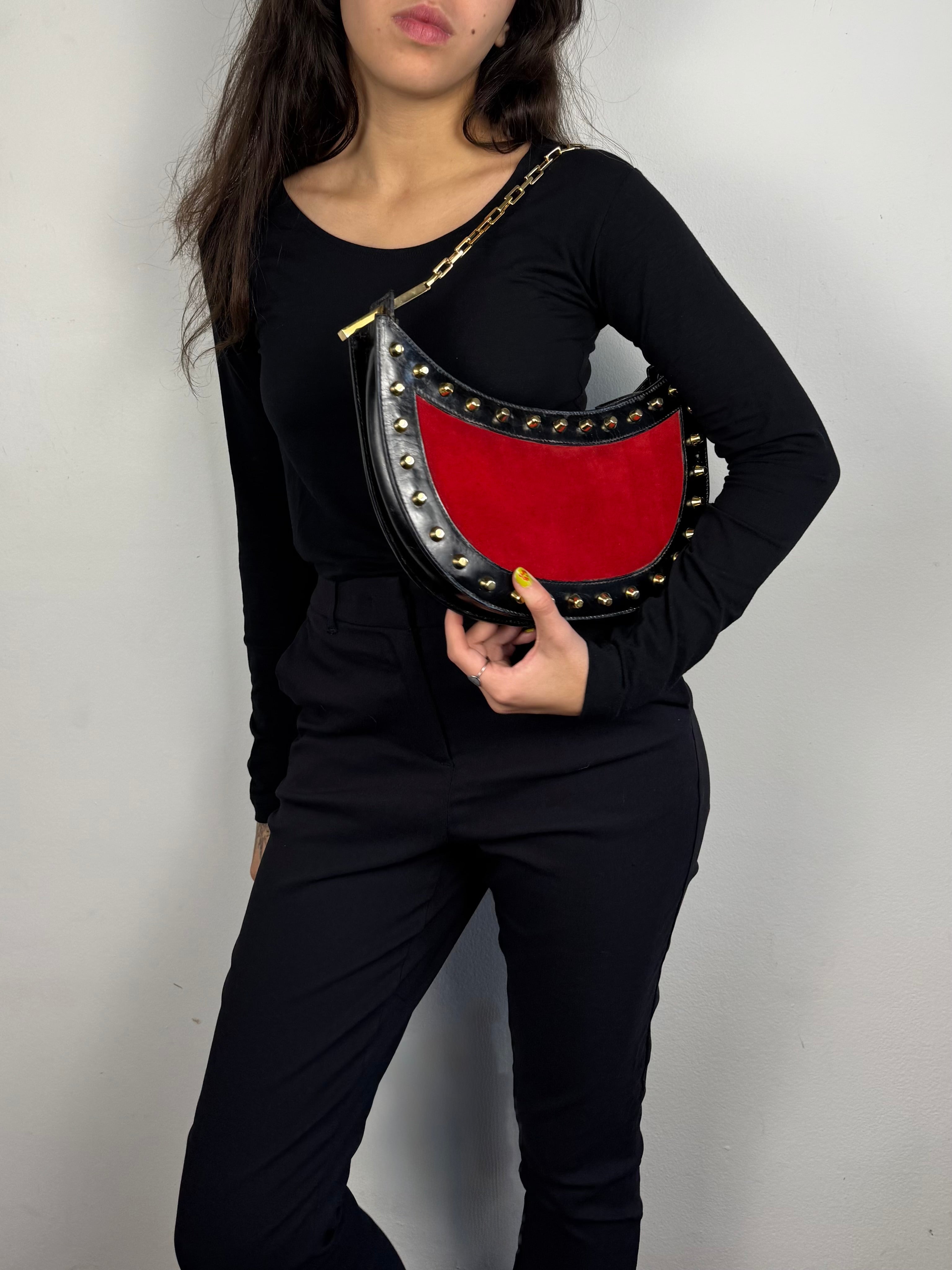 Fendi Studded Leather Red