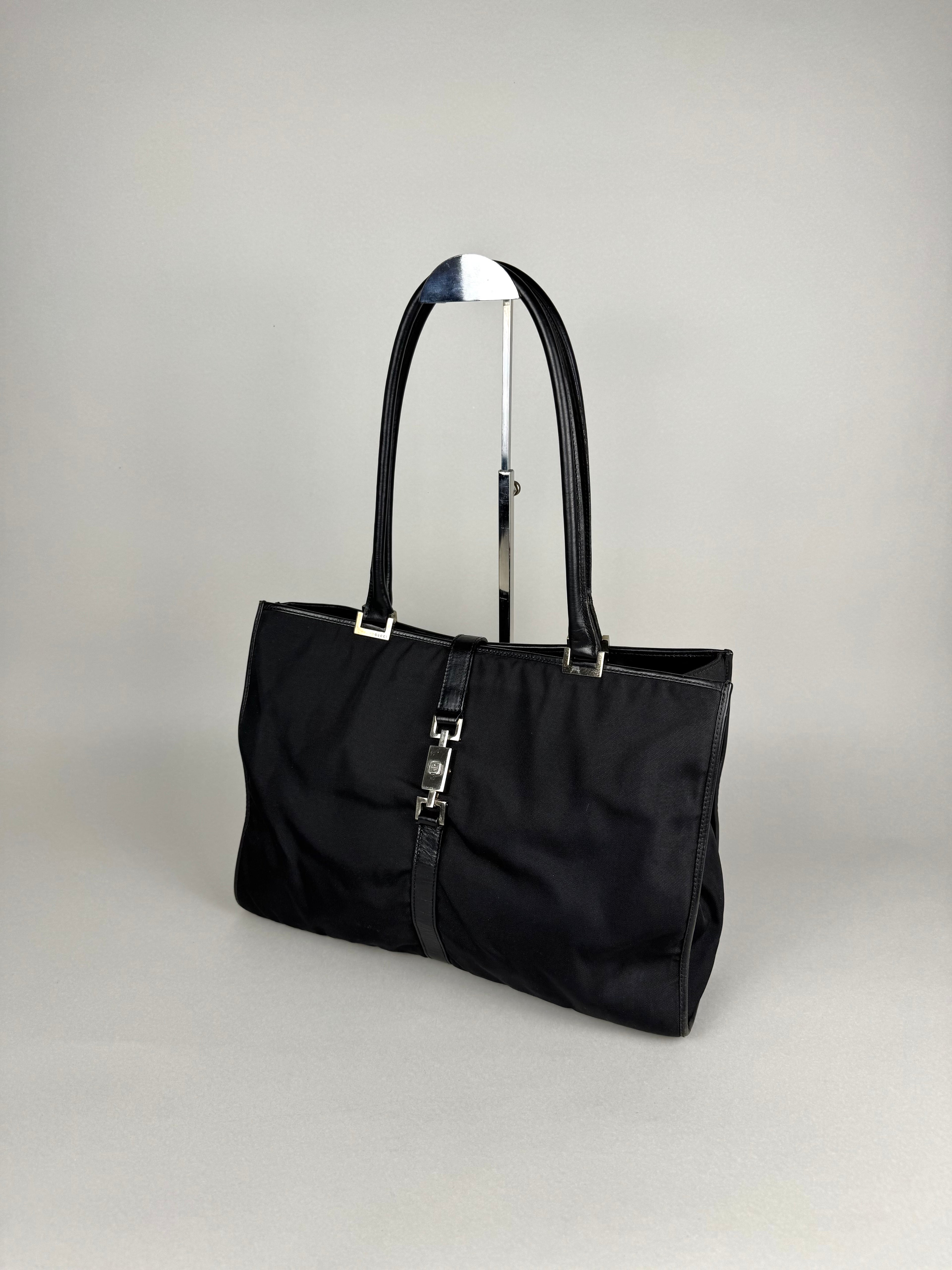 Gucci Jackie Black Cloth Tote