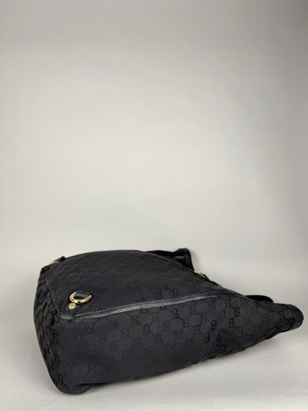 Gucci Black Monogram Abbey Tote Bag